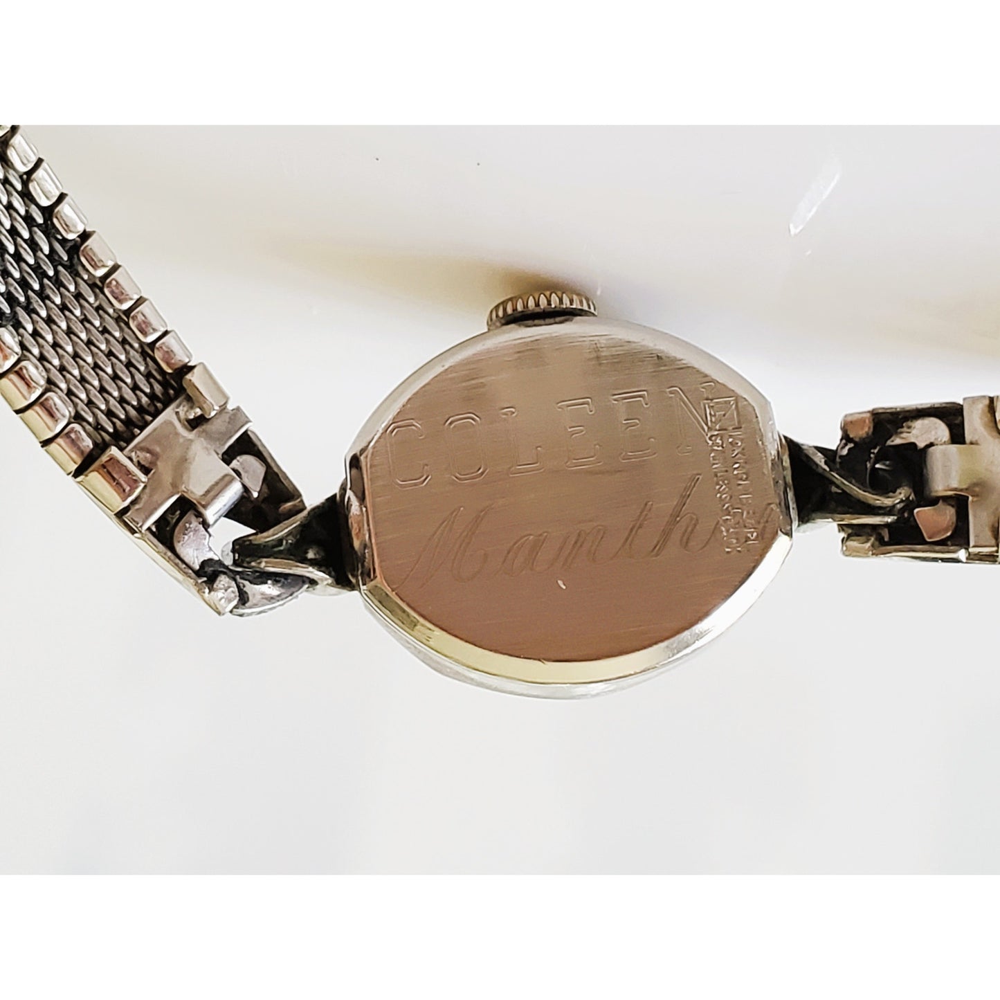 Vintage Silver Engraved Wyler Watch in Original Case