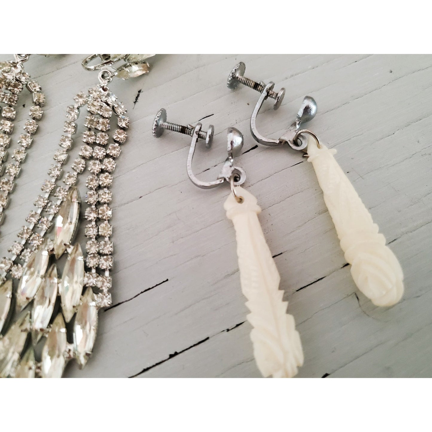 Lot of Classy Vintage Clip On Earrings
