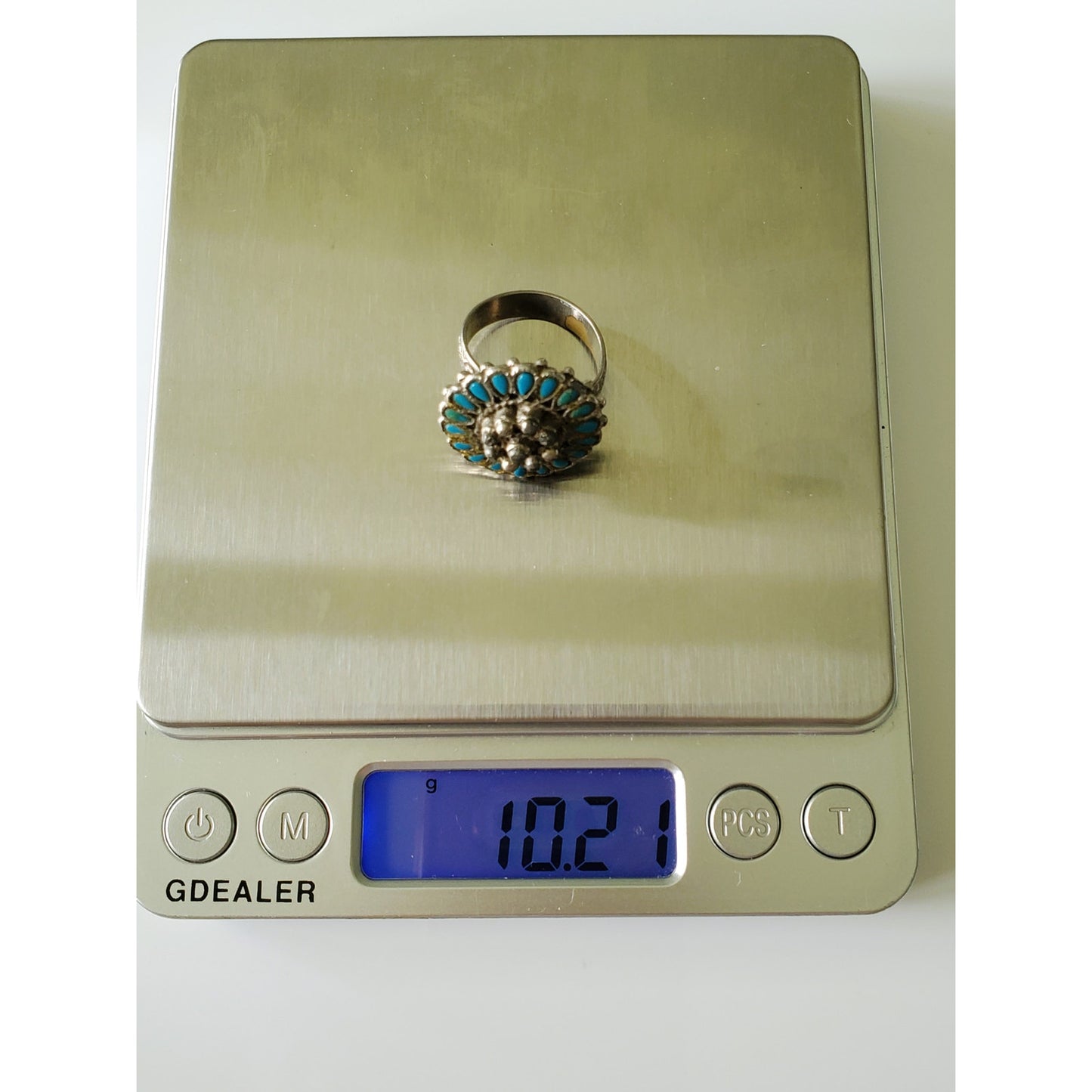 Vintage Silver Faux Turquoise Ring
