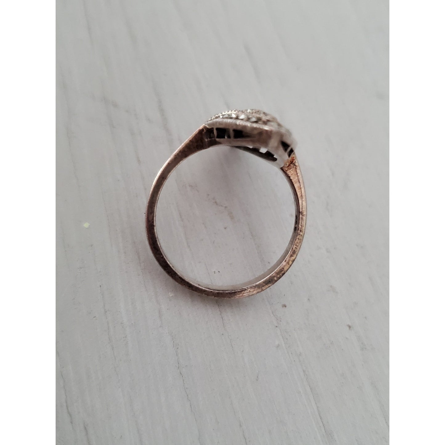 Sterling Silver Marcasite Navette Ring