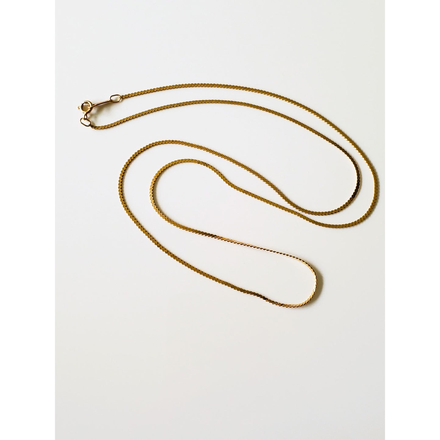 14K Italian Gold S-Link Chain Necklace