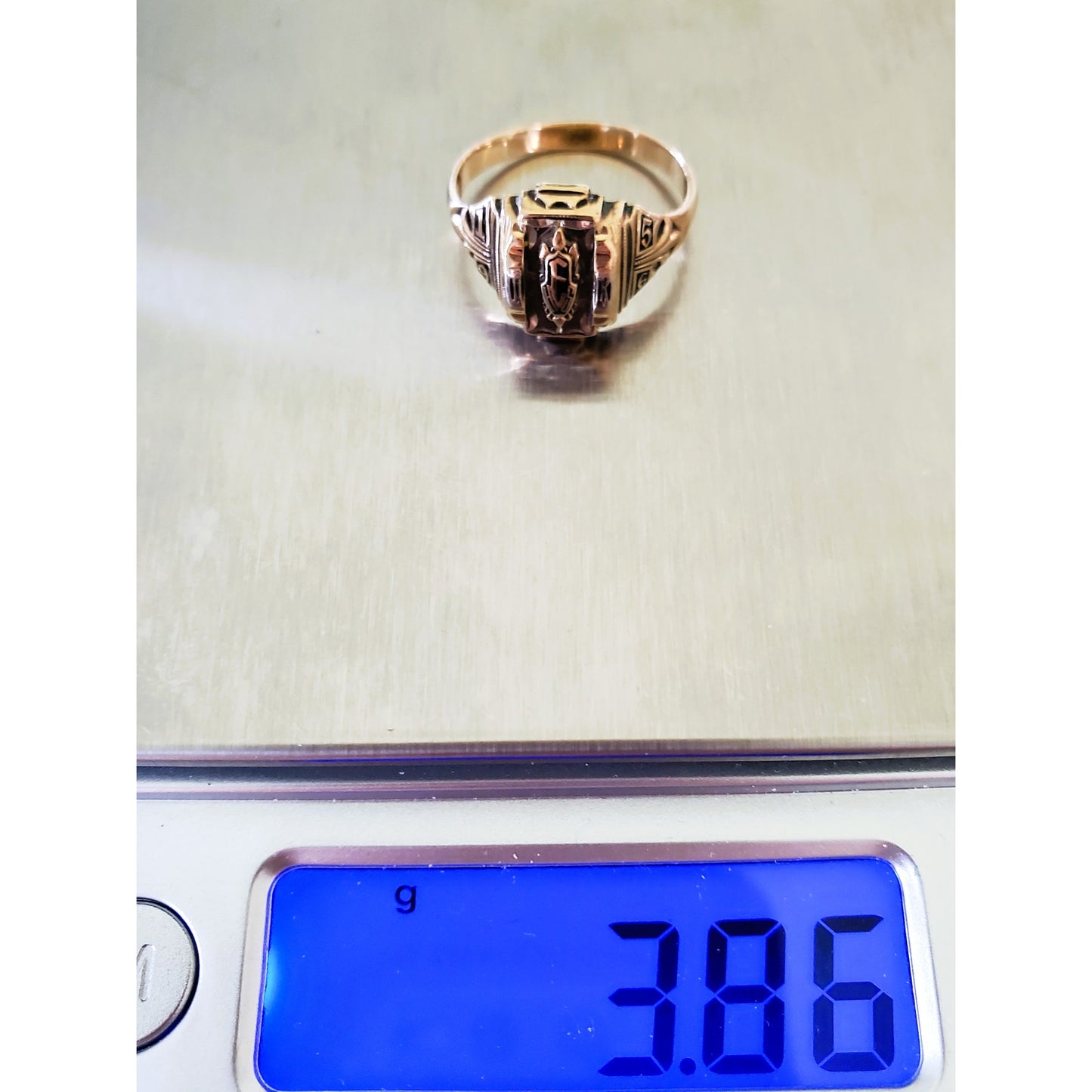 Vintage 10K Gold 1956 Josten Class Ring