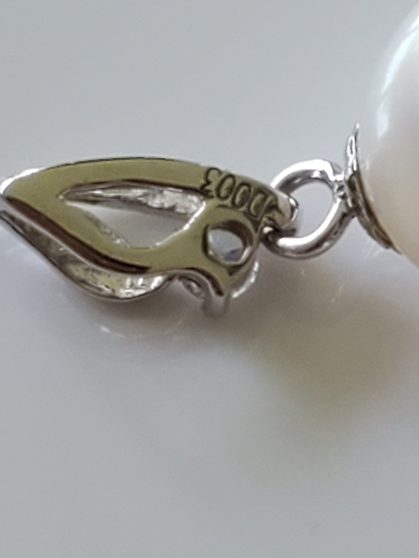 Sterling Silver Cultured Pearl Earrings and Pendant