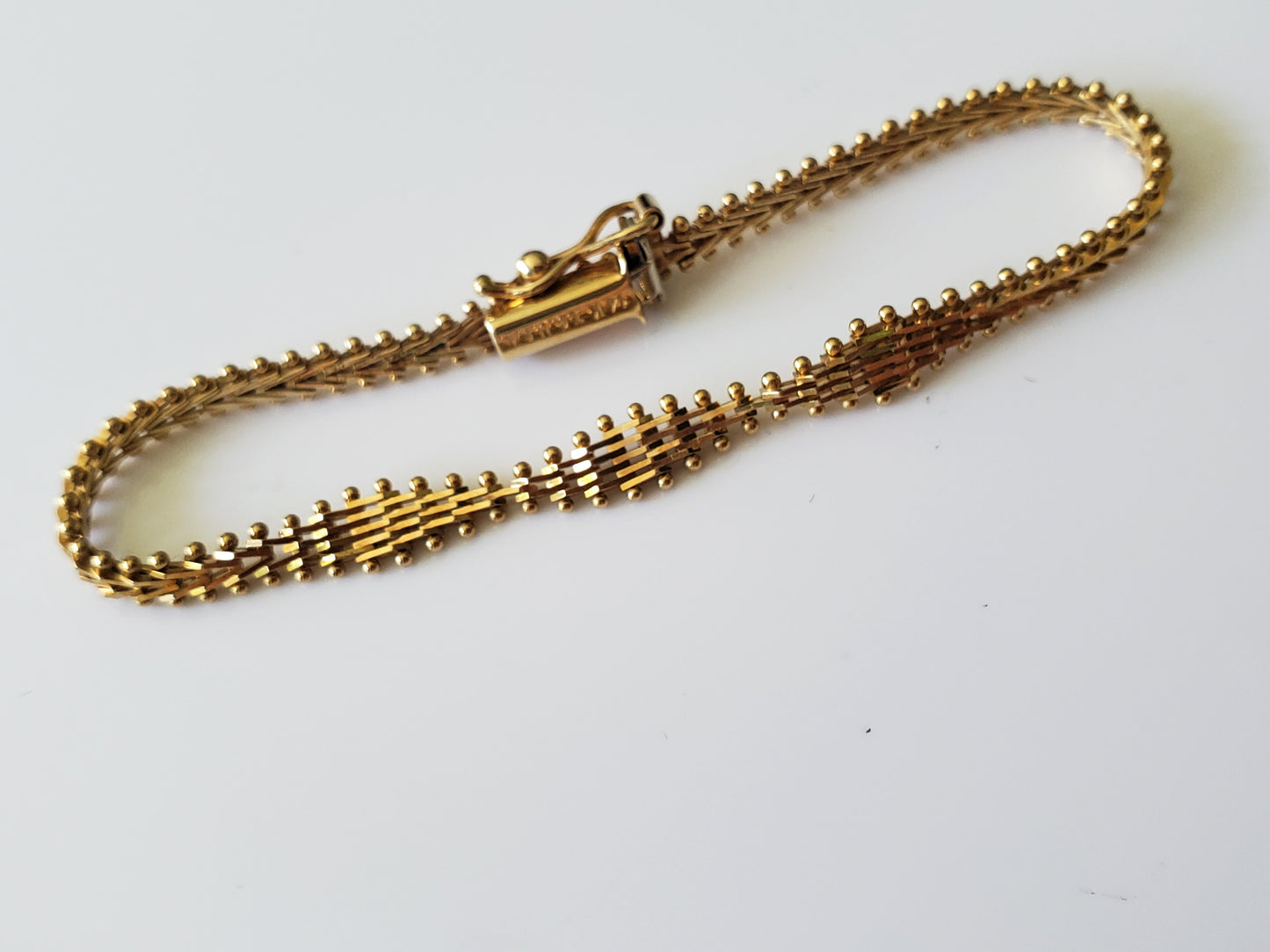 14K Gold – Imperial Gold Designer Marquise Child Bracelet – Limited Edition
