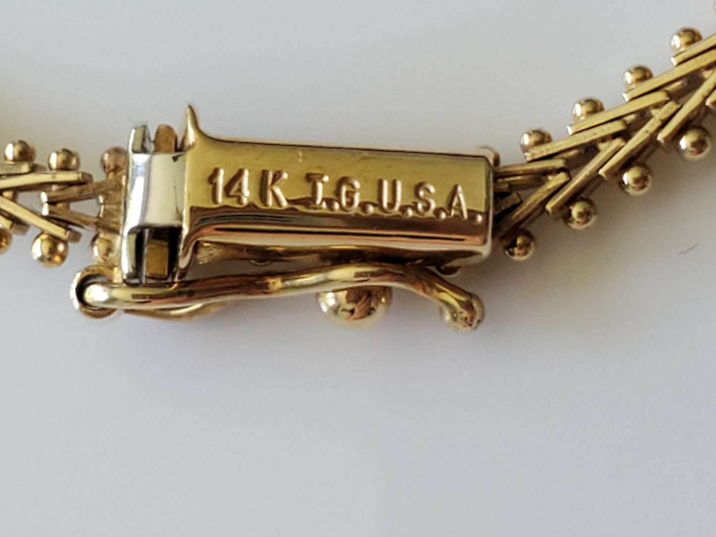14K Gold – Imperial Gold Designer Marquise Child Bracelet – Limited Edition