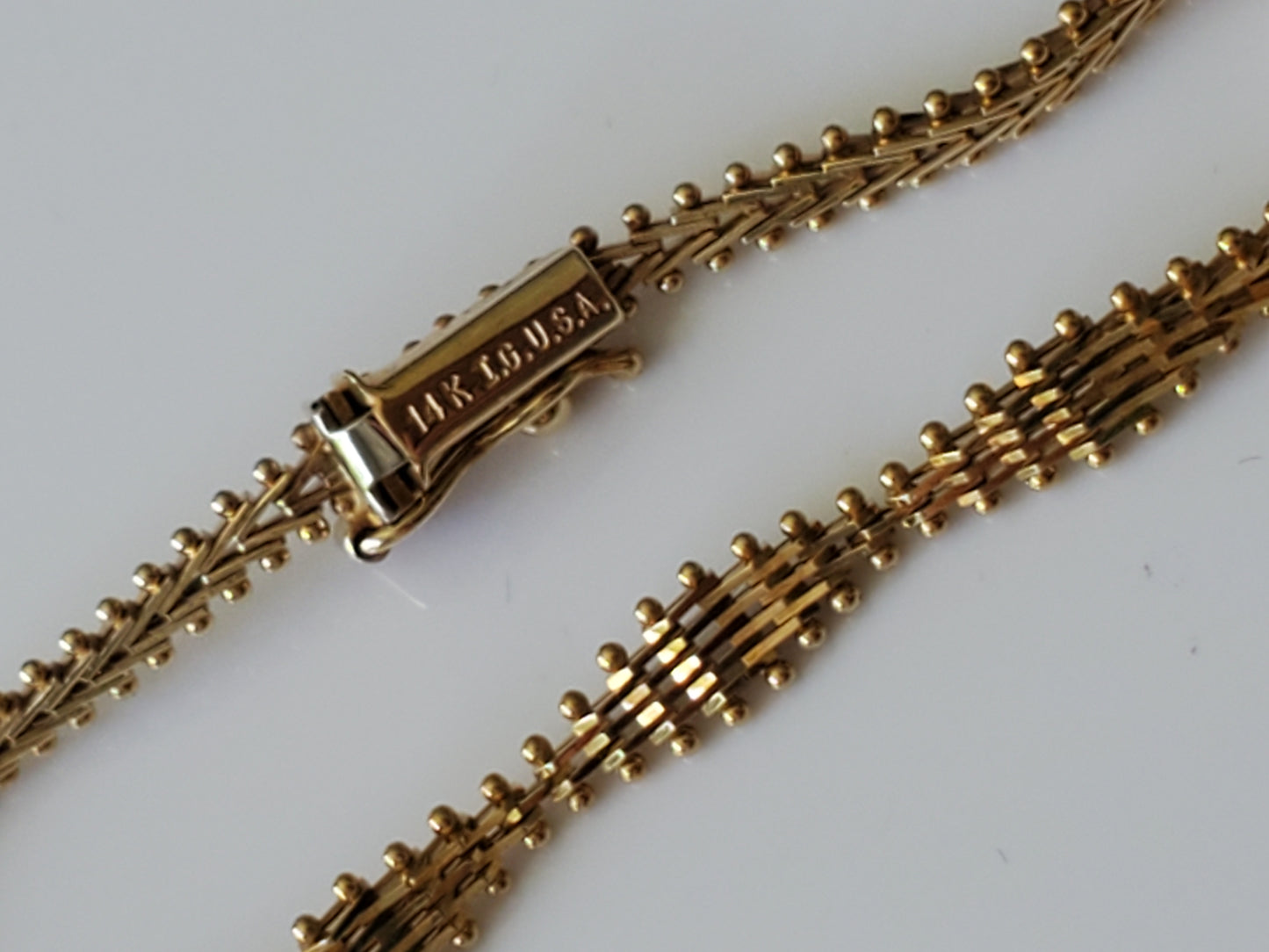 14K Gold – Imperial Gold Designer Marquise Child Bracelet – Limited Edition