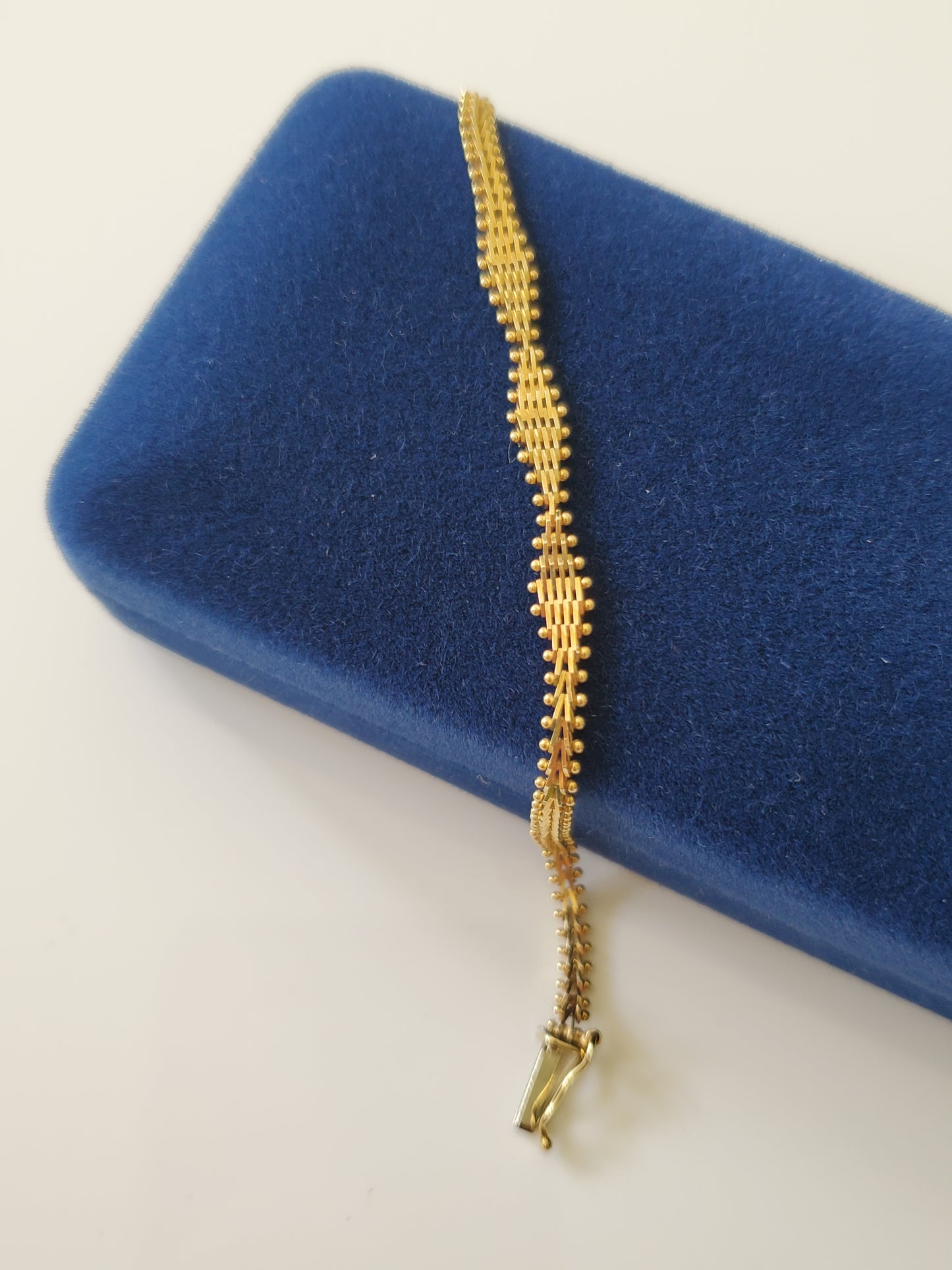 14K Gold – Imperial Gold Designer Marquise Child Bracelet – Limited Edition
