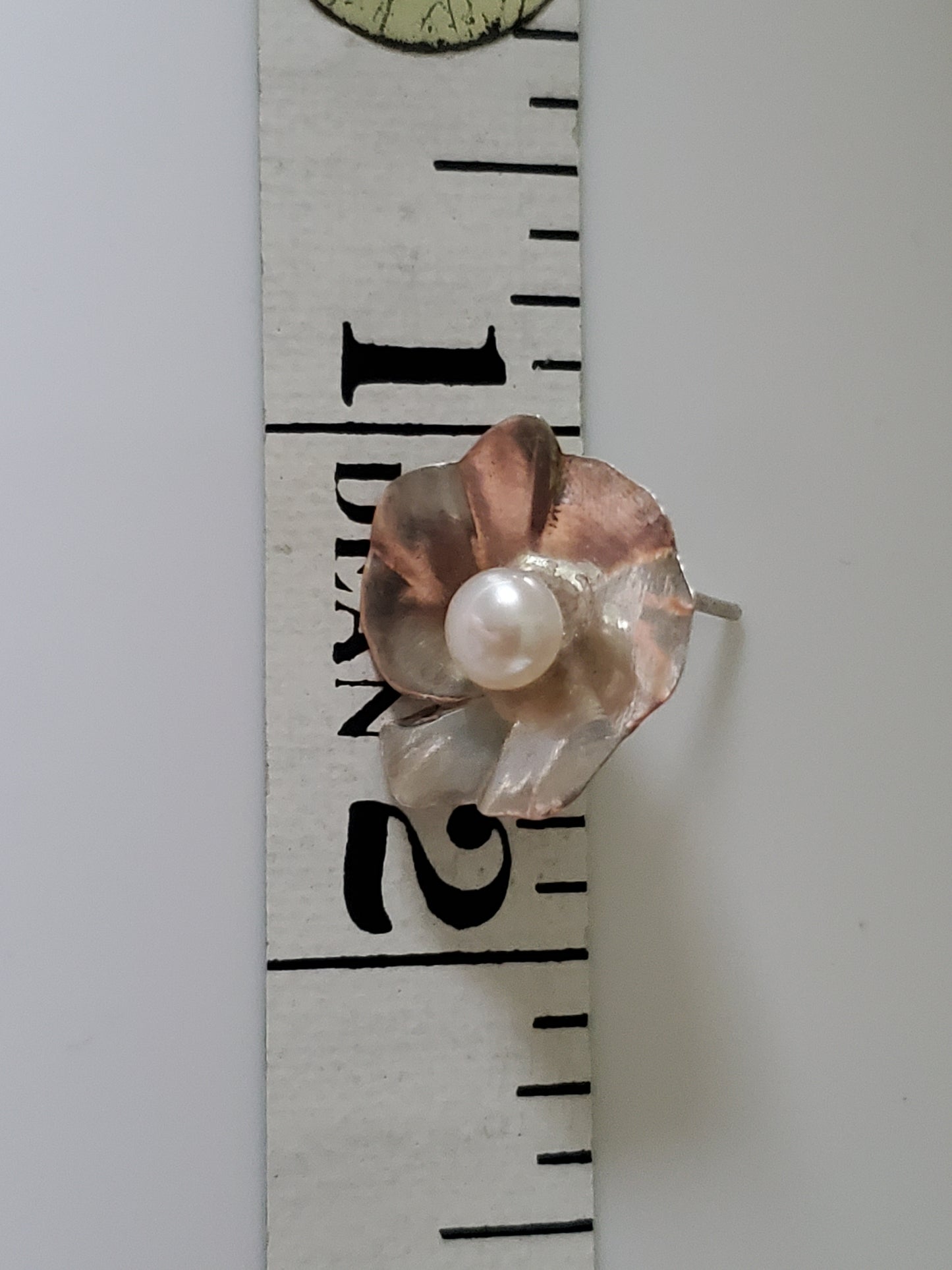 Vintage Sterling Silver and Cultured Pearl Necklace and Earring Set by Creative Metalworks