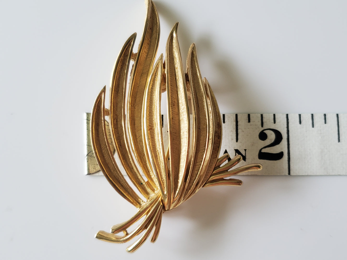 Vintage Mid-Century Crown Trifari Abstract Brooch Pin