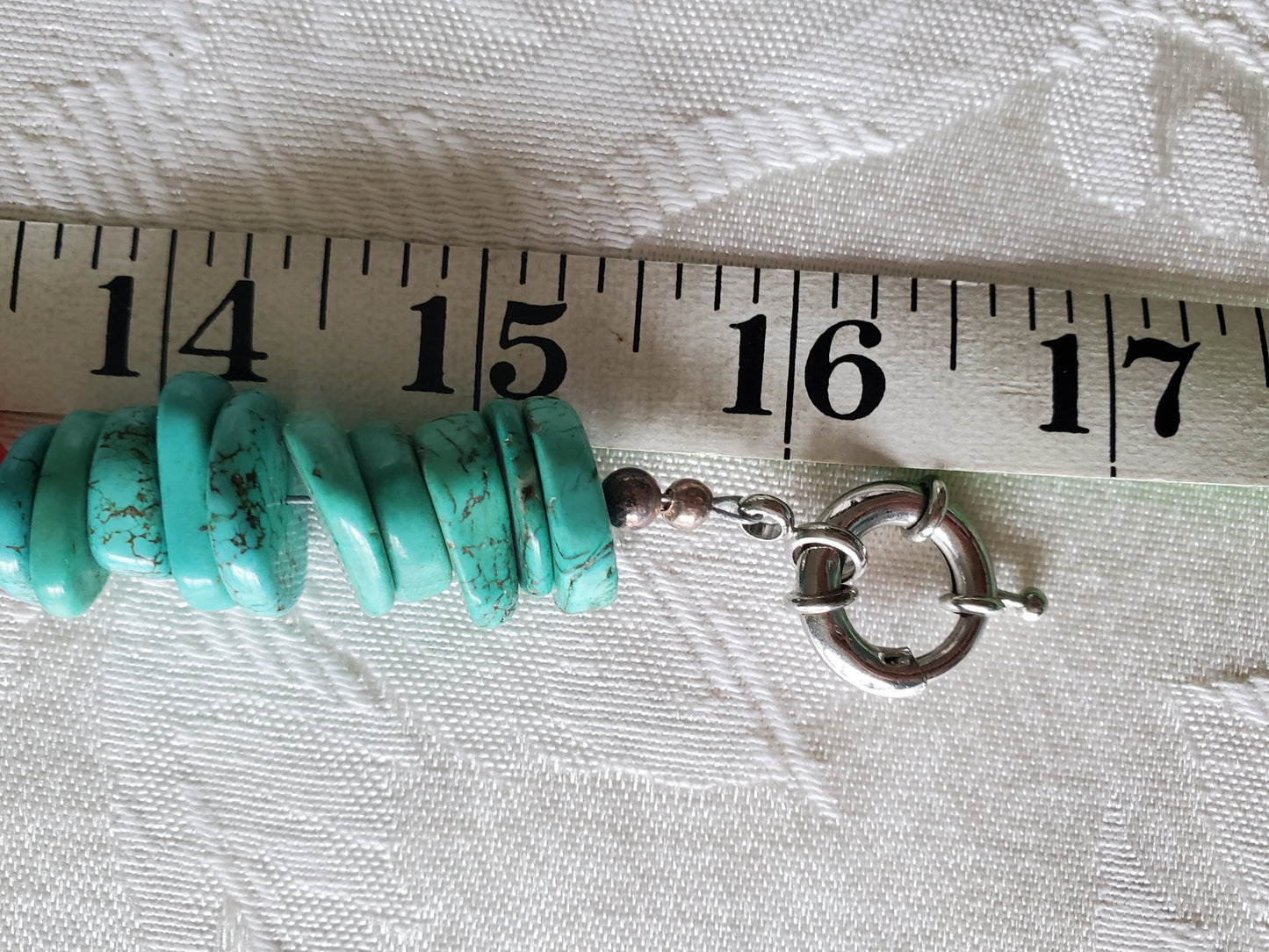 Turquoise and Carnelian Beaded Choker Necklace