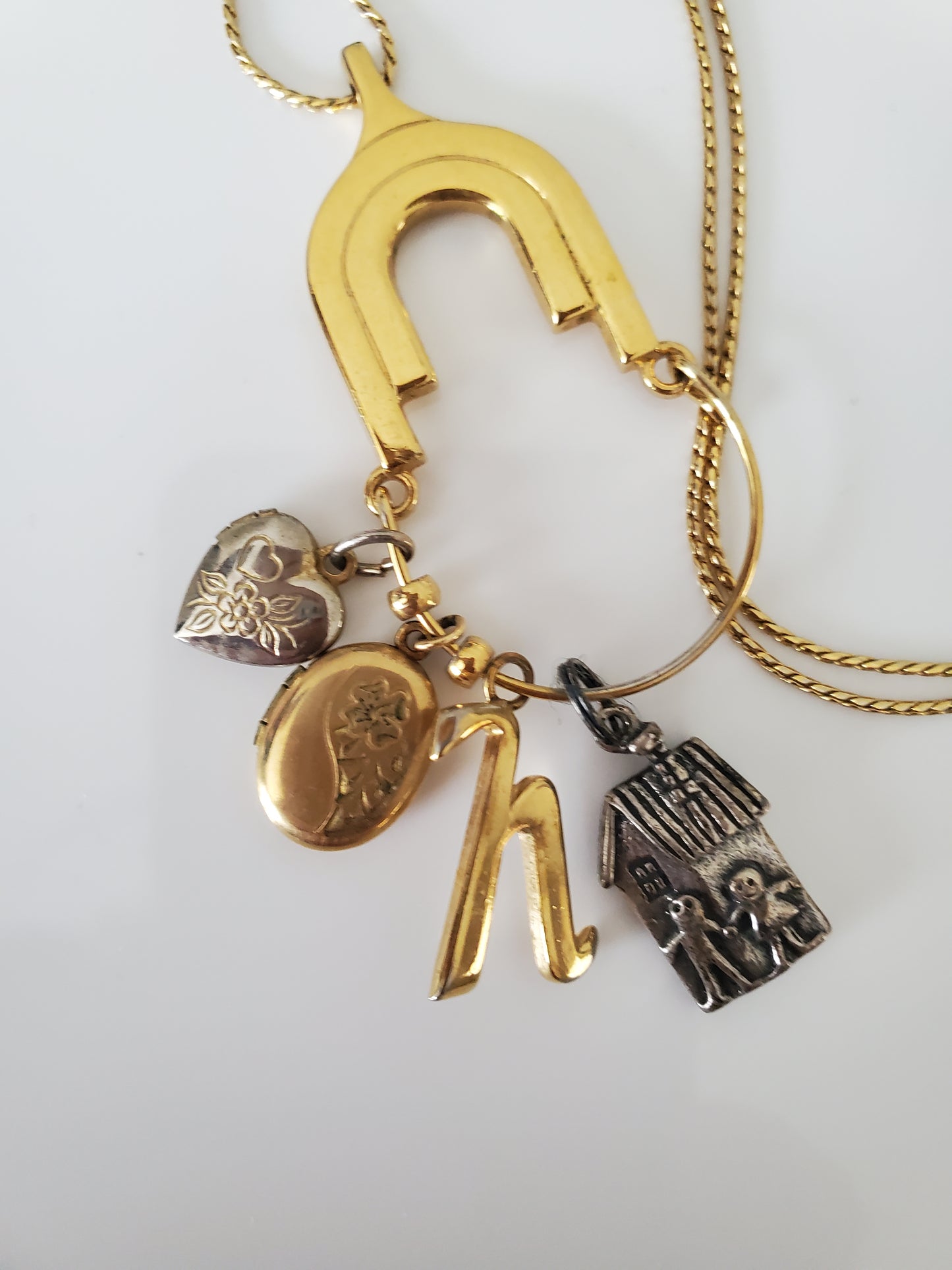 Vintage Monet Designer Charm Necklace