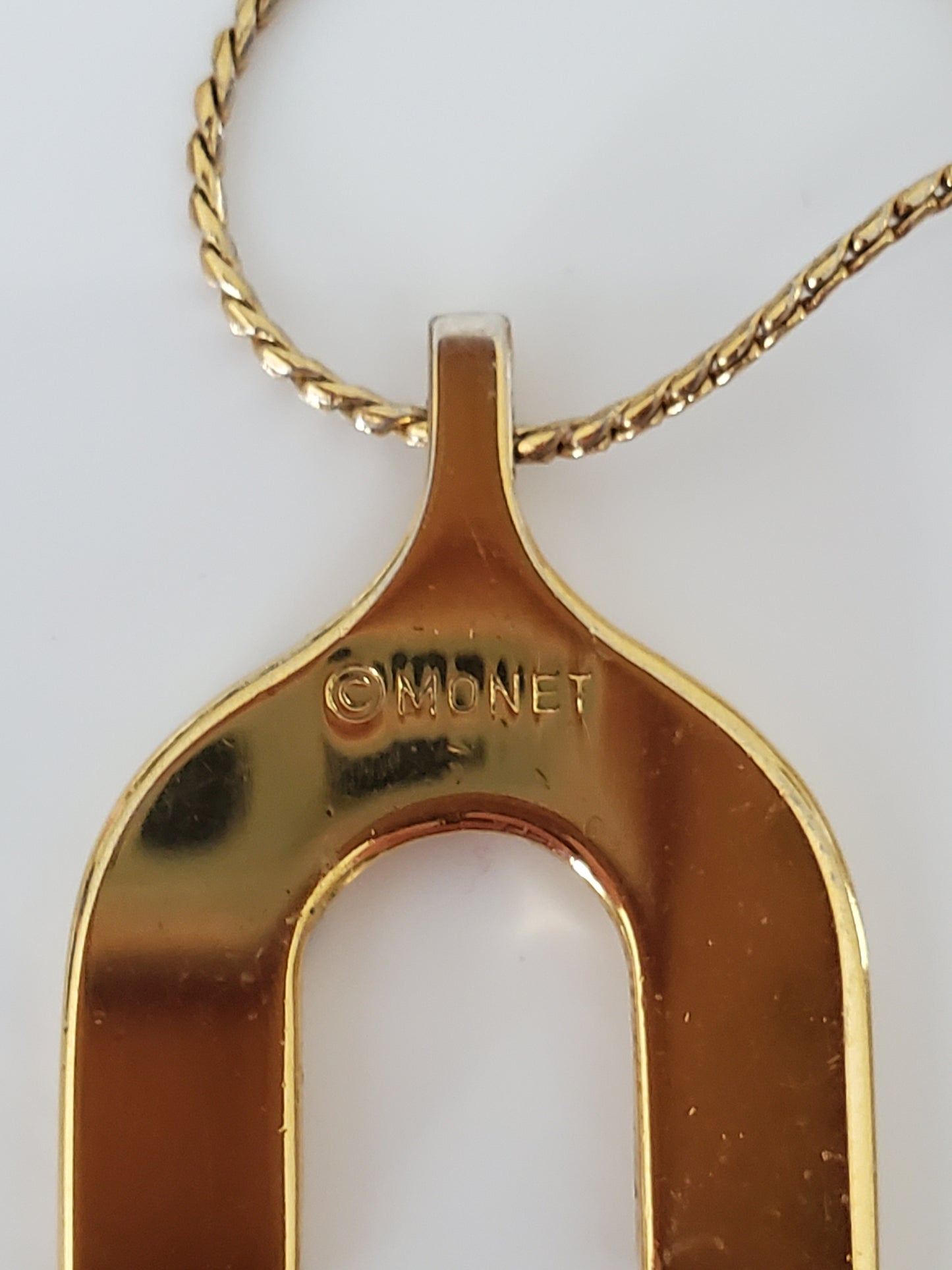 Vintage Monet Designer Charm Necklace