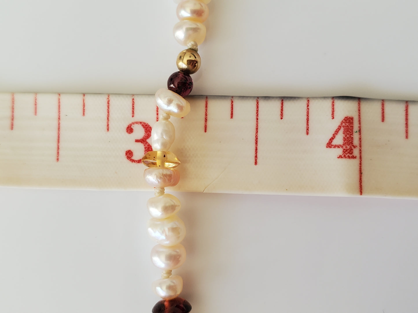 Vintage Freshwater Seed Pearl with Beads and Gold-fill clasp