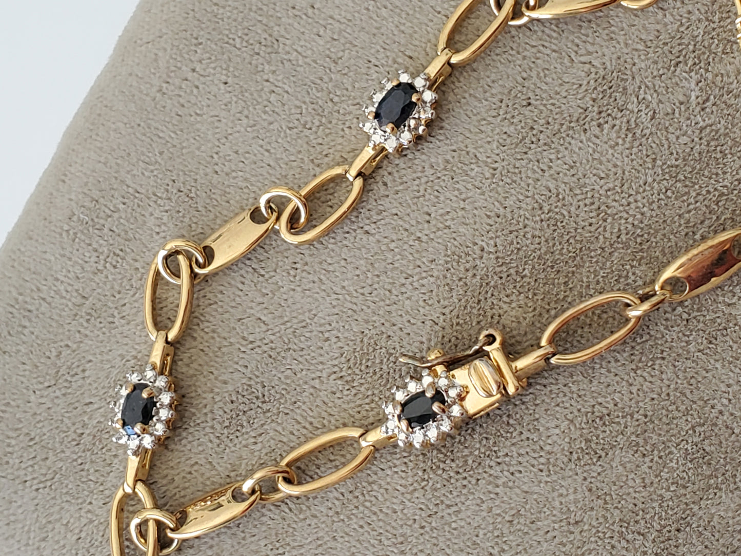 Ross Simons Sterling Silver Blue Stone Tennis Bracelet