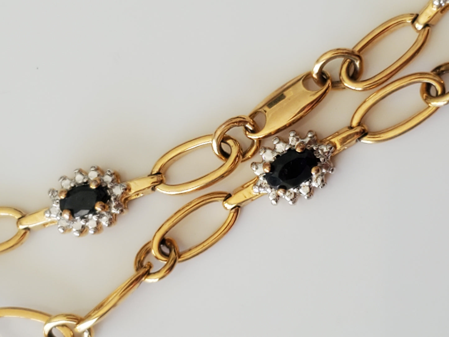 Ross Simons Sterling Silver Blue Stone Tennis Bracelet
