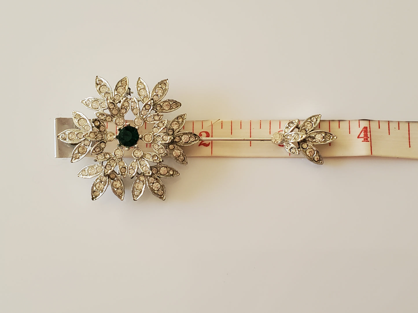 Vintage 1960s Sarah Coventry Royal Scepter Pavé Rhinestone Pin Brooch