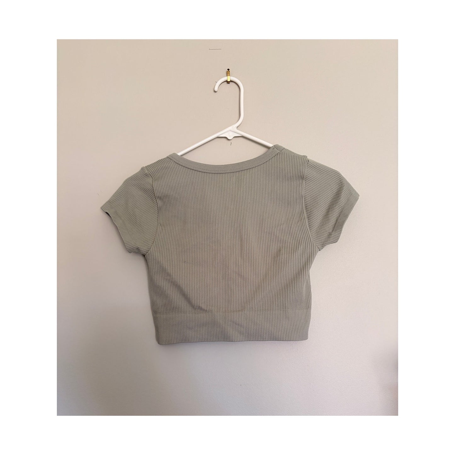 Garage Sage Green Crop Top