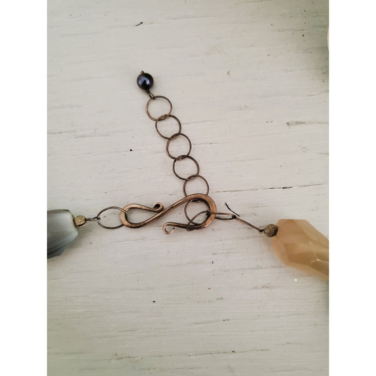 Vintage Agate Stone Choker Necklace