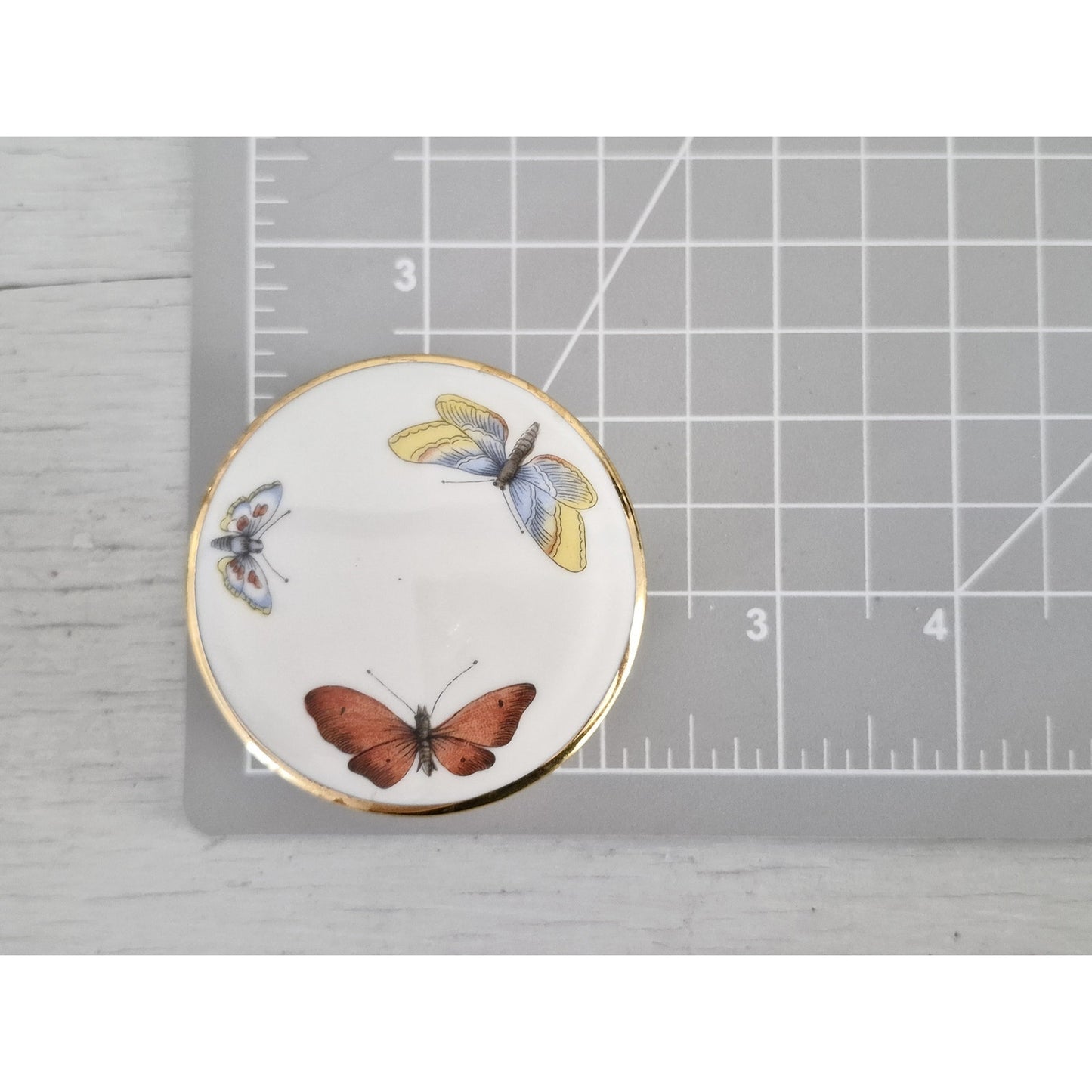 Vintage France Limoge Butterfly Trinket