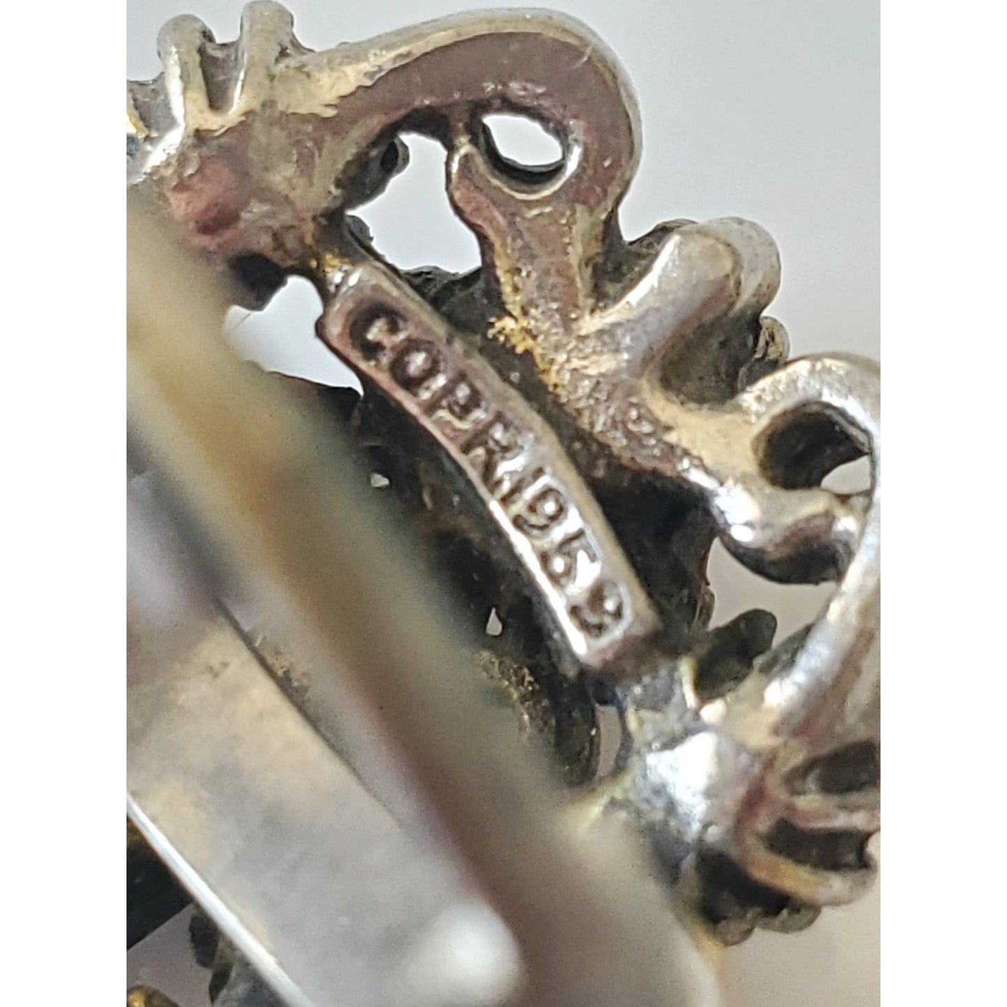 Pair of Mid-Century Costume Adjustable Rings
