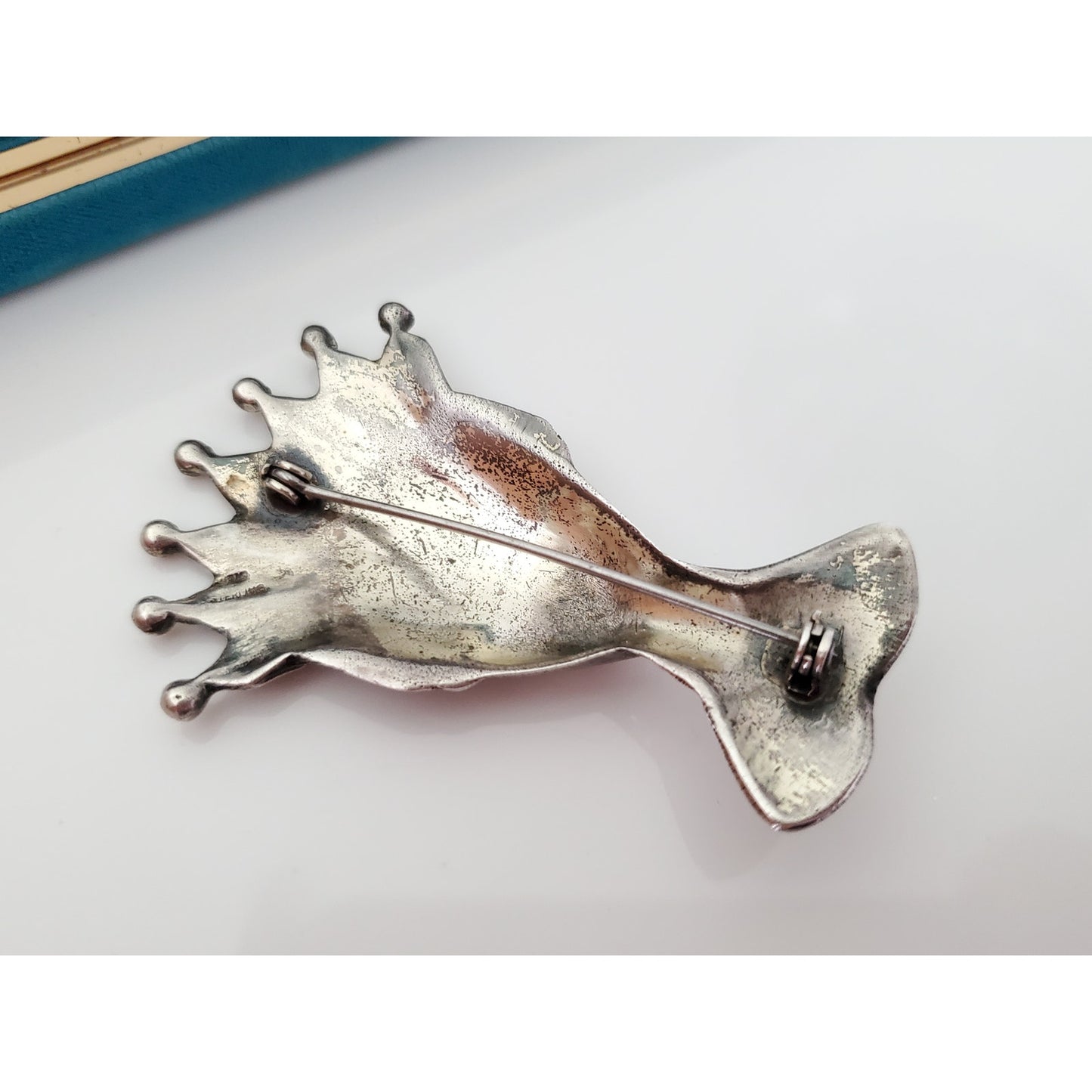 Vintage Egyptian Sterling Silver Queen Brooch