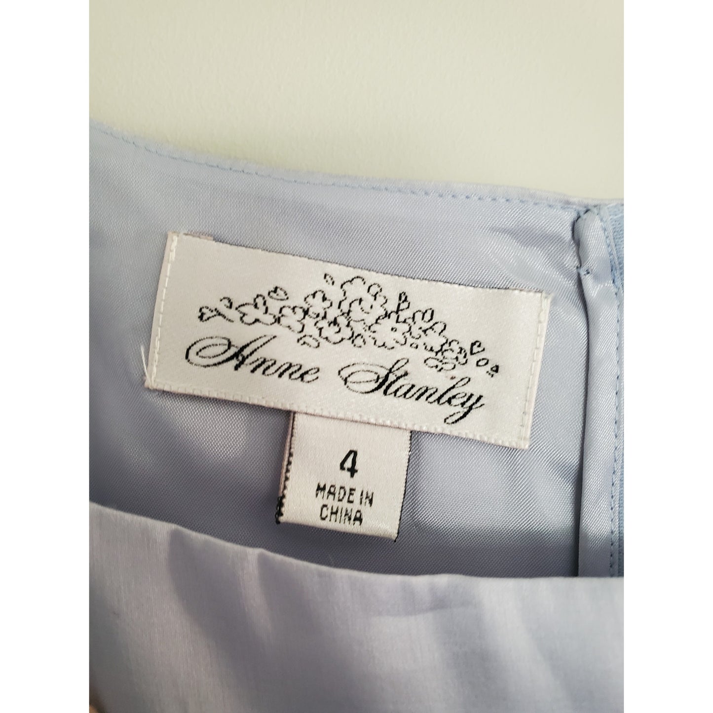 Anne Stanley Light Blue Mini Dress