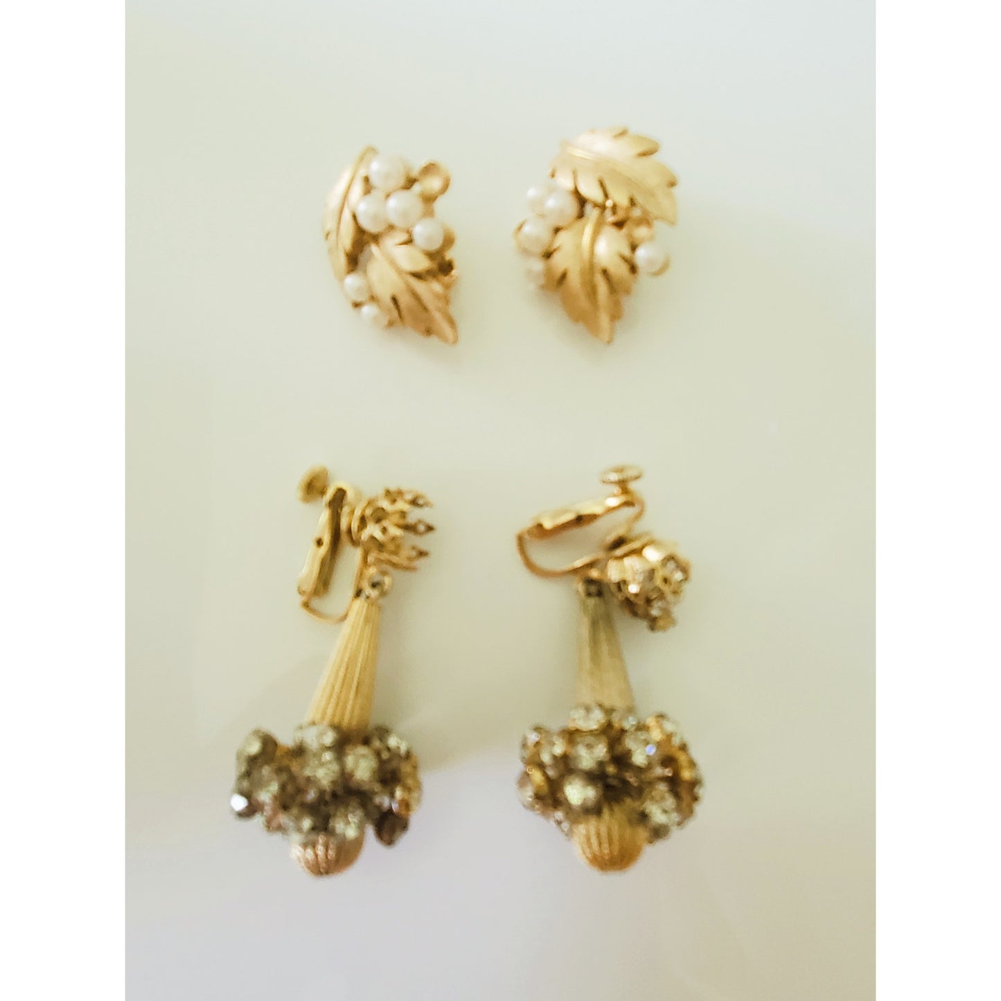 Vintage Trifari and Vendome Clip On Earring Project