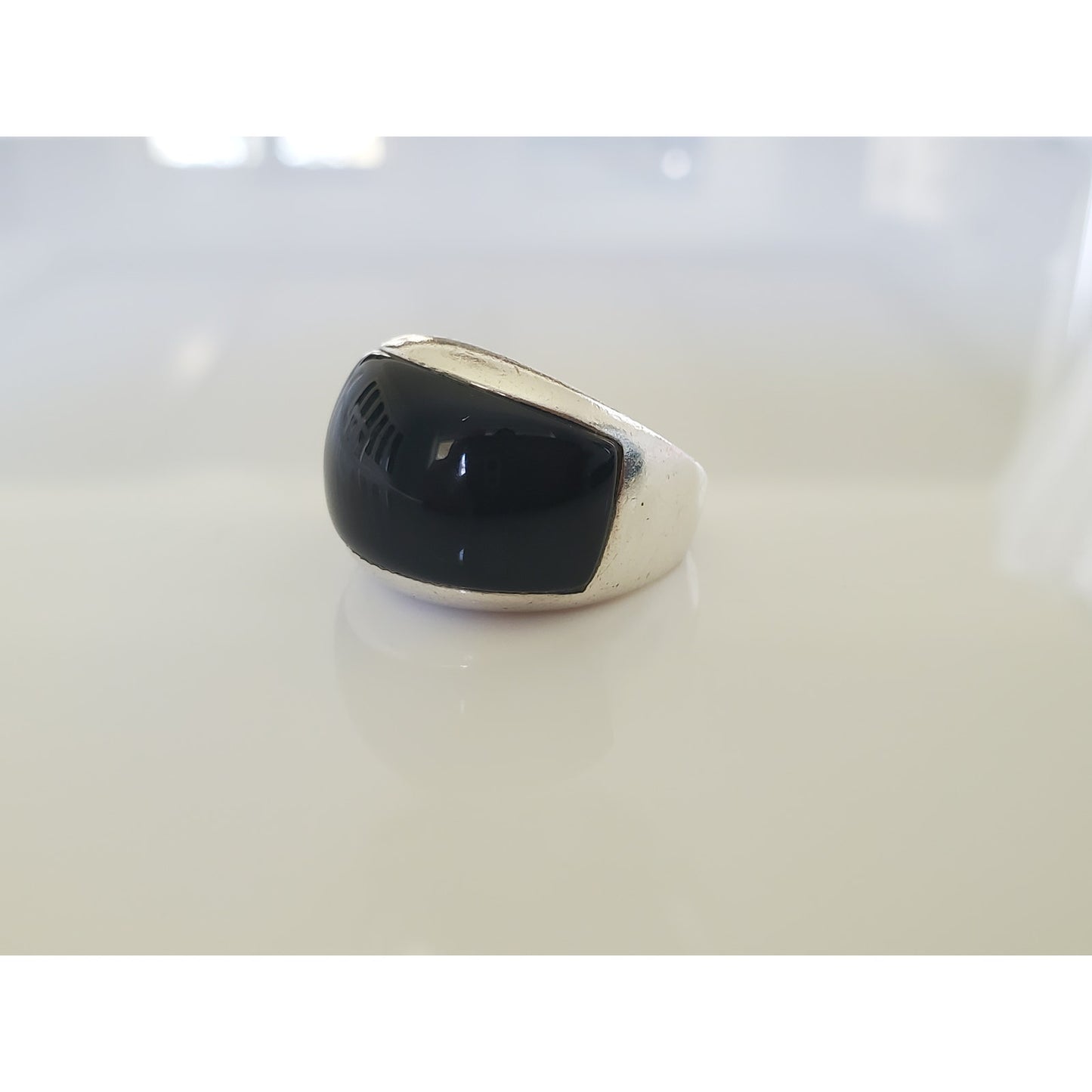 Germany Made Sterling Silver Onyx Ring