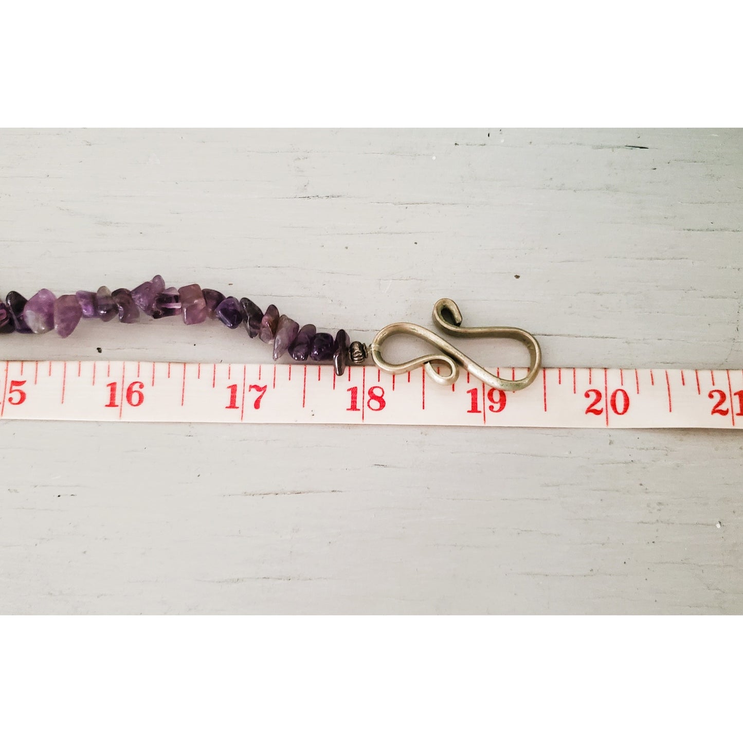 Vintage Amethyst Stone Choker Necklace