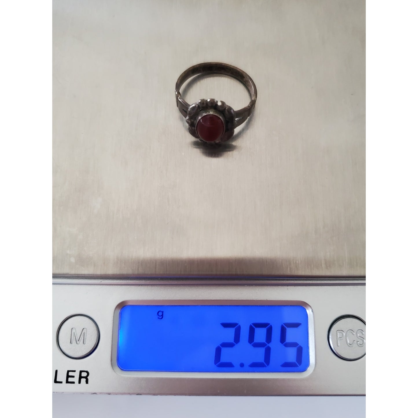 Vintage Sterling Silver Carnelian