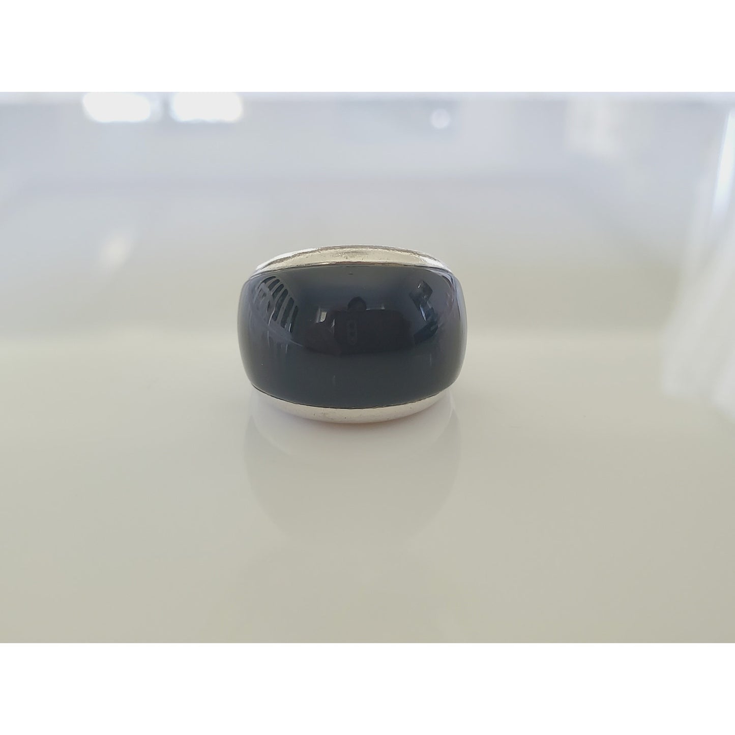 Germany Made Sterling Silver Onyx Ring