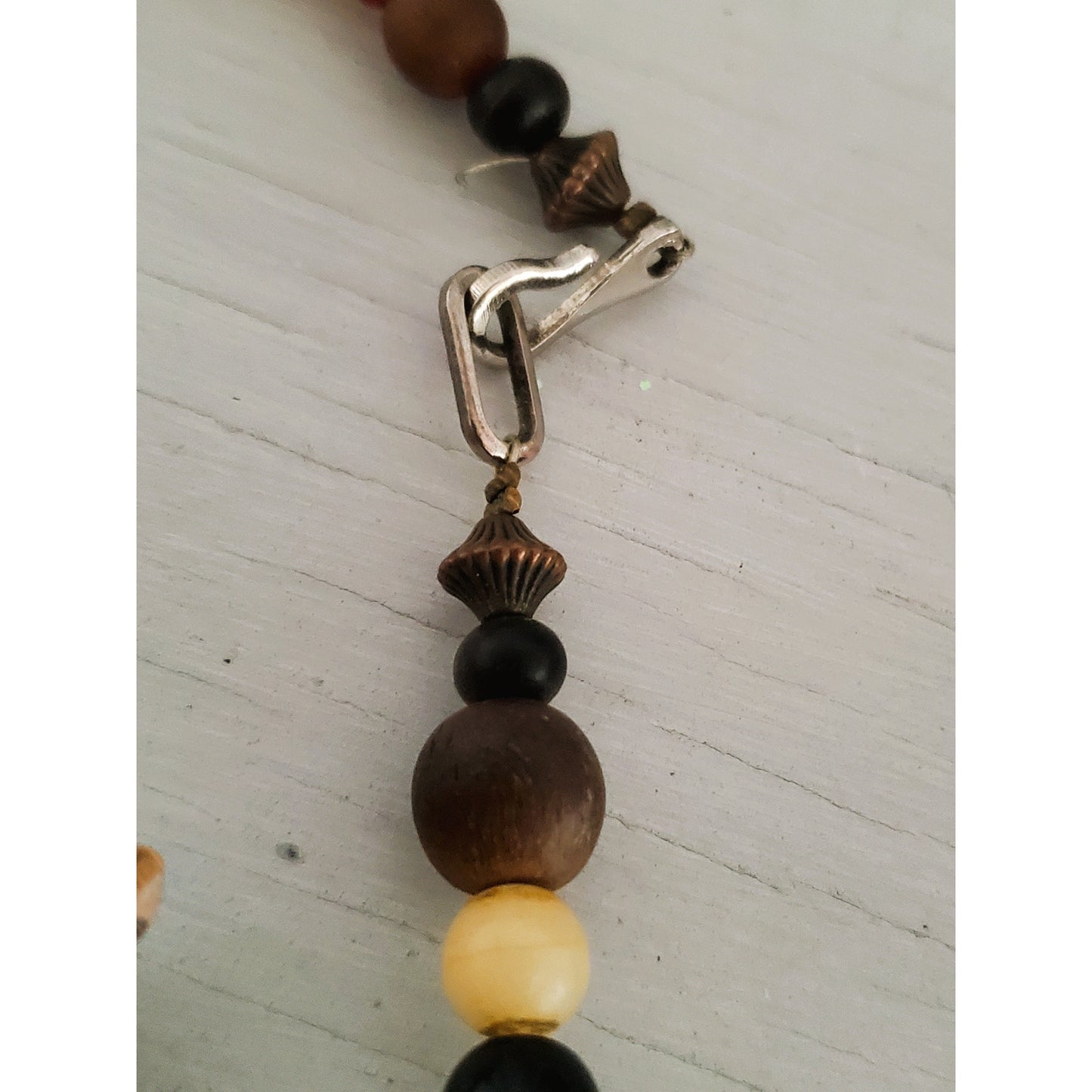 African Tribal Wood Animal Necklace and Bracelet Set