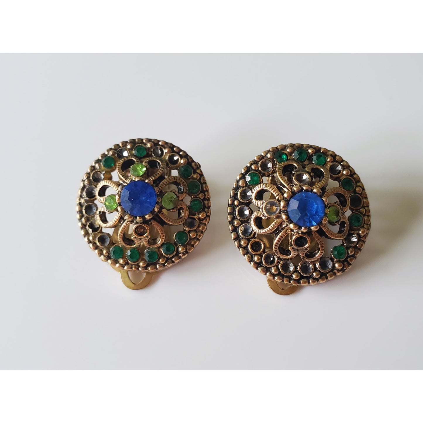 Vintage Lot of 3 Clip On Costume Earrings