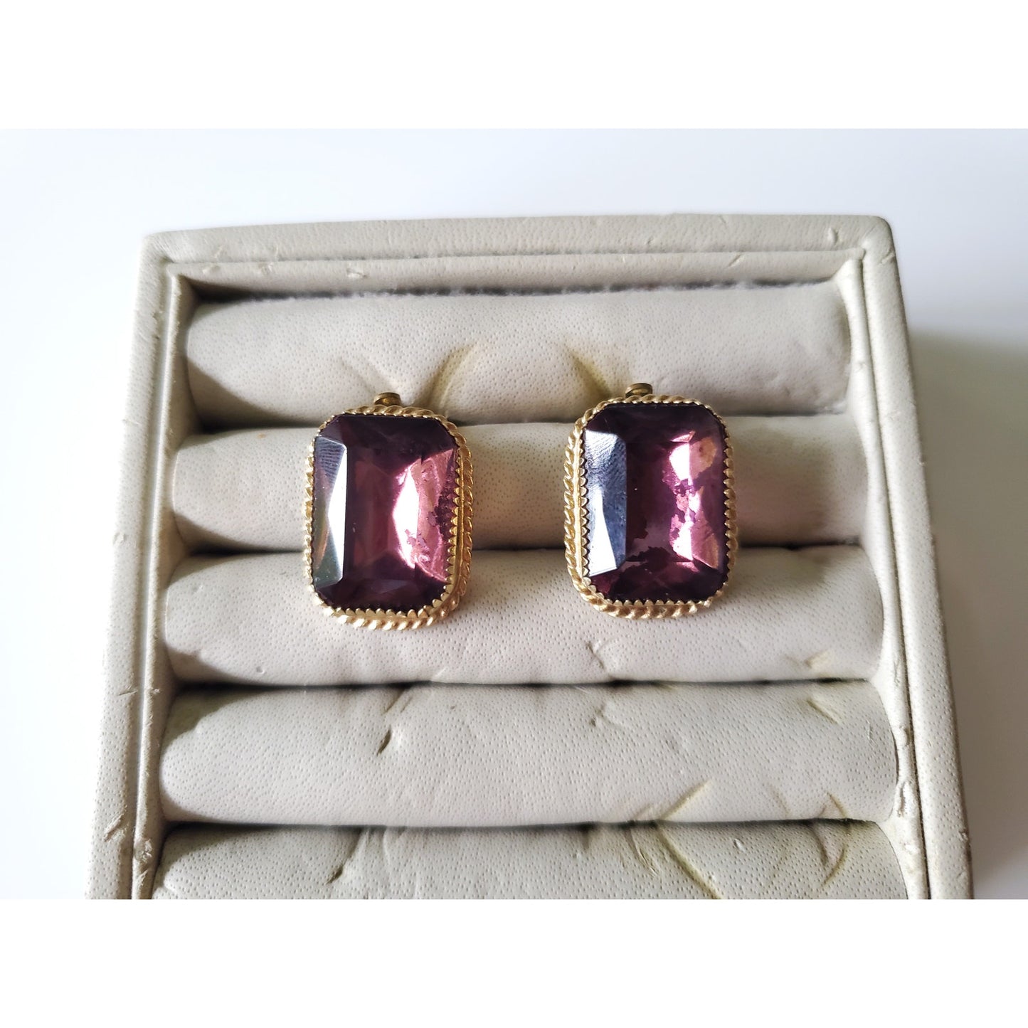 Vintage Whiting & Davis Clip On Earrings