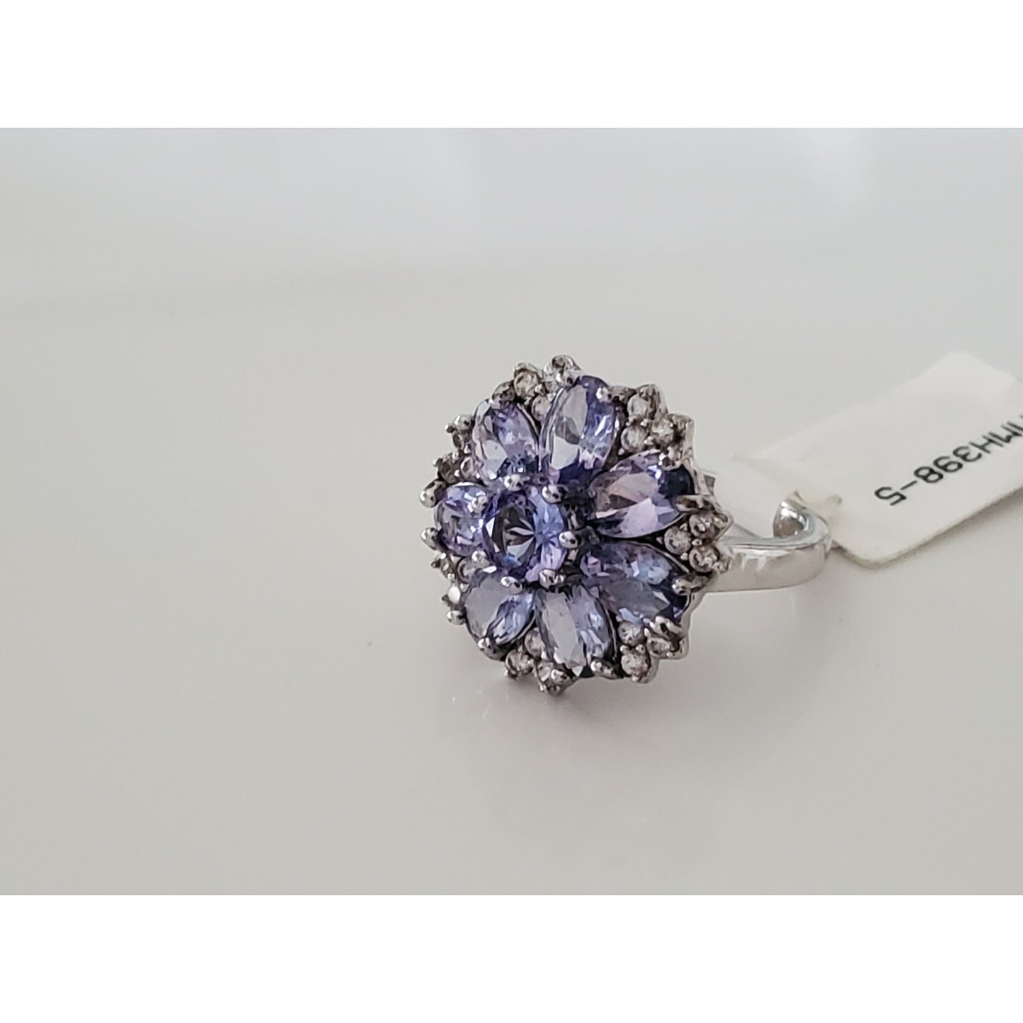 Vintage Lavender Flower JTV Ring