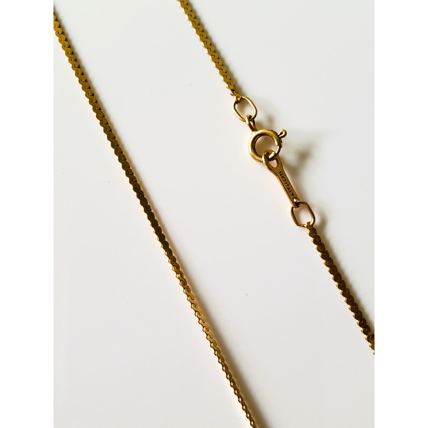 14K Italian Gold S-Link Chain Necklace