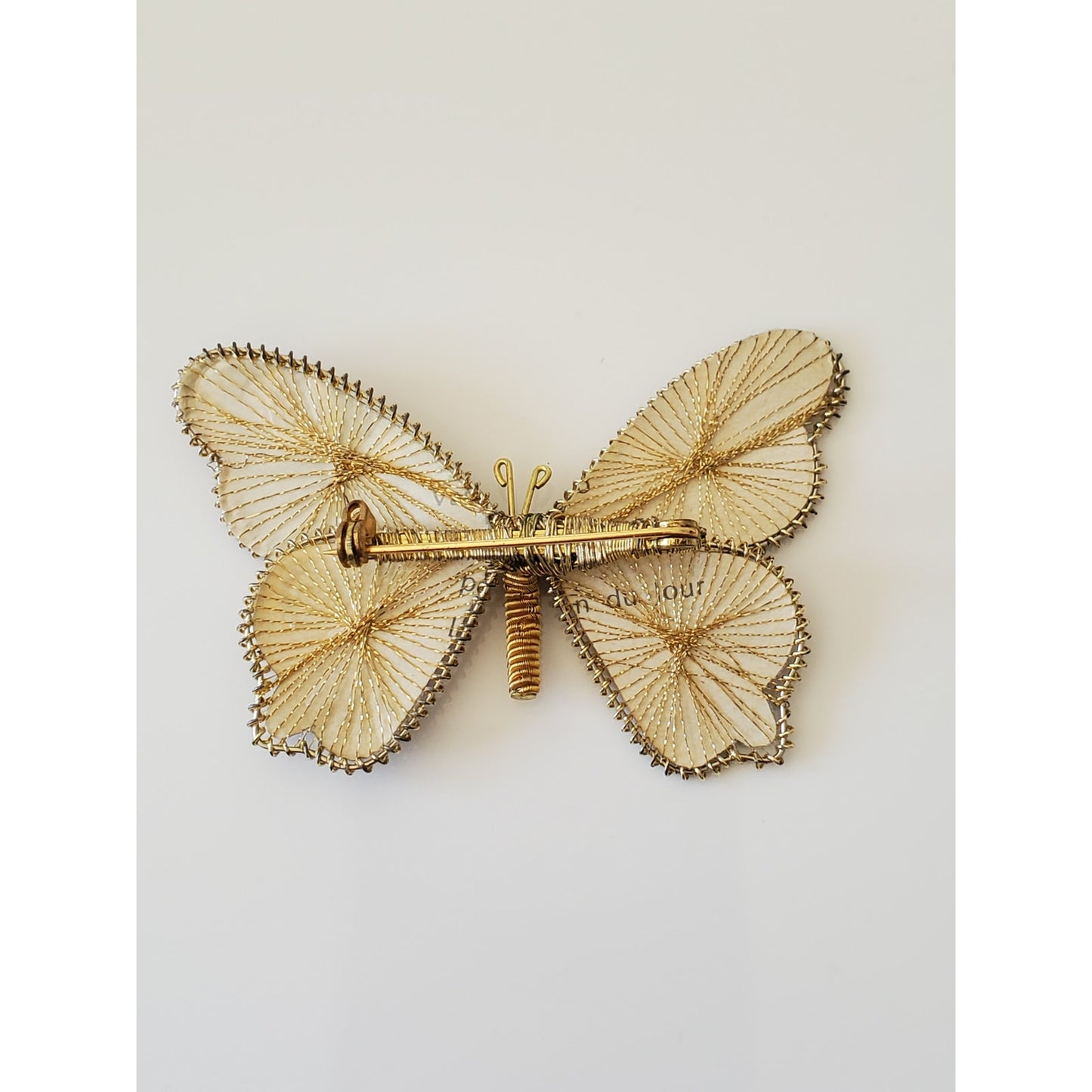 Pair of Vintage Bavarian Butterfly Brooches
