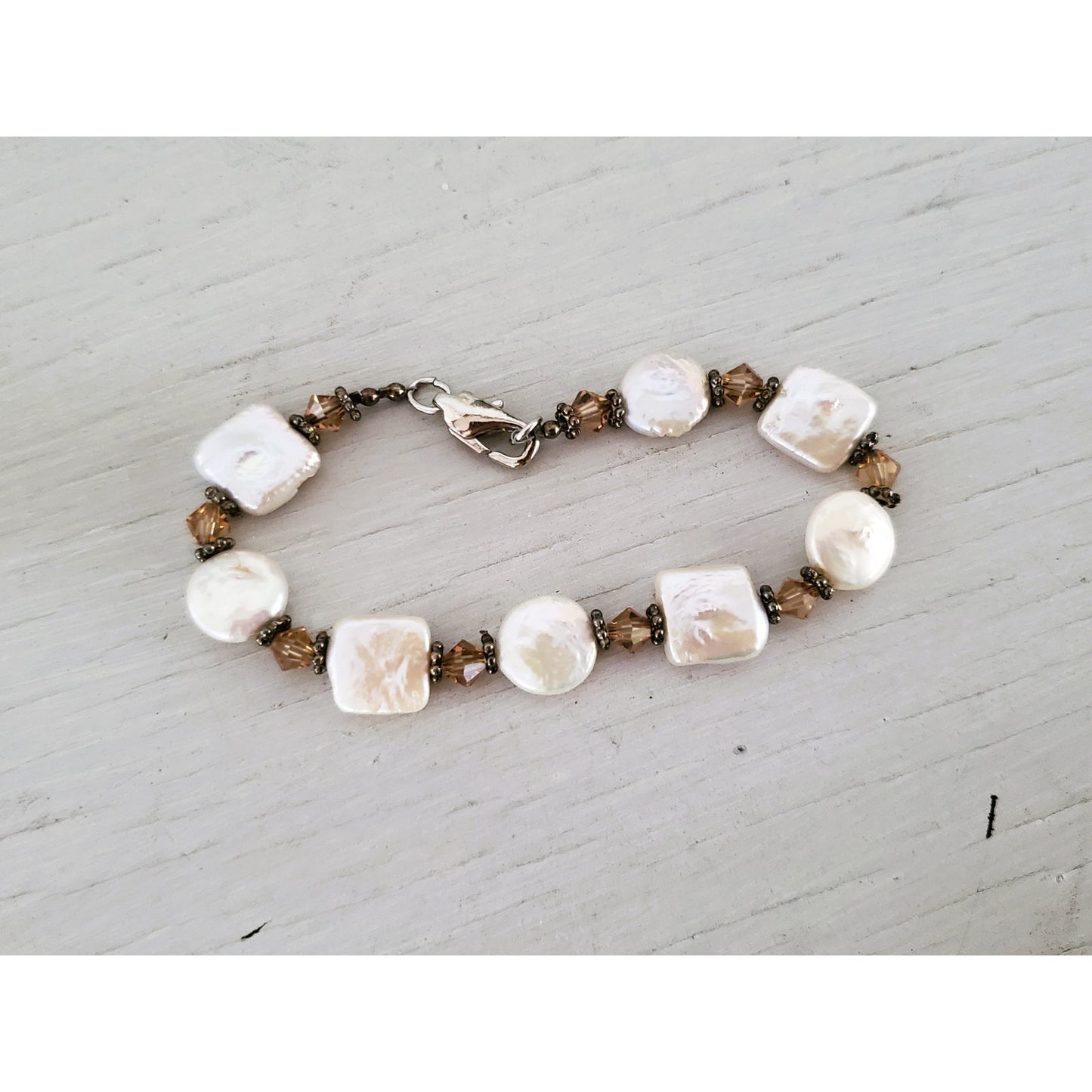 Cultured Pearl and Beaded Bracelet
