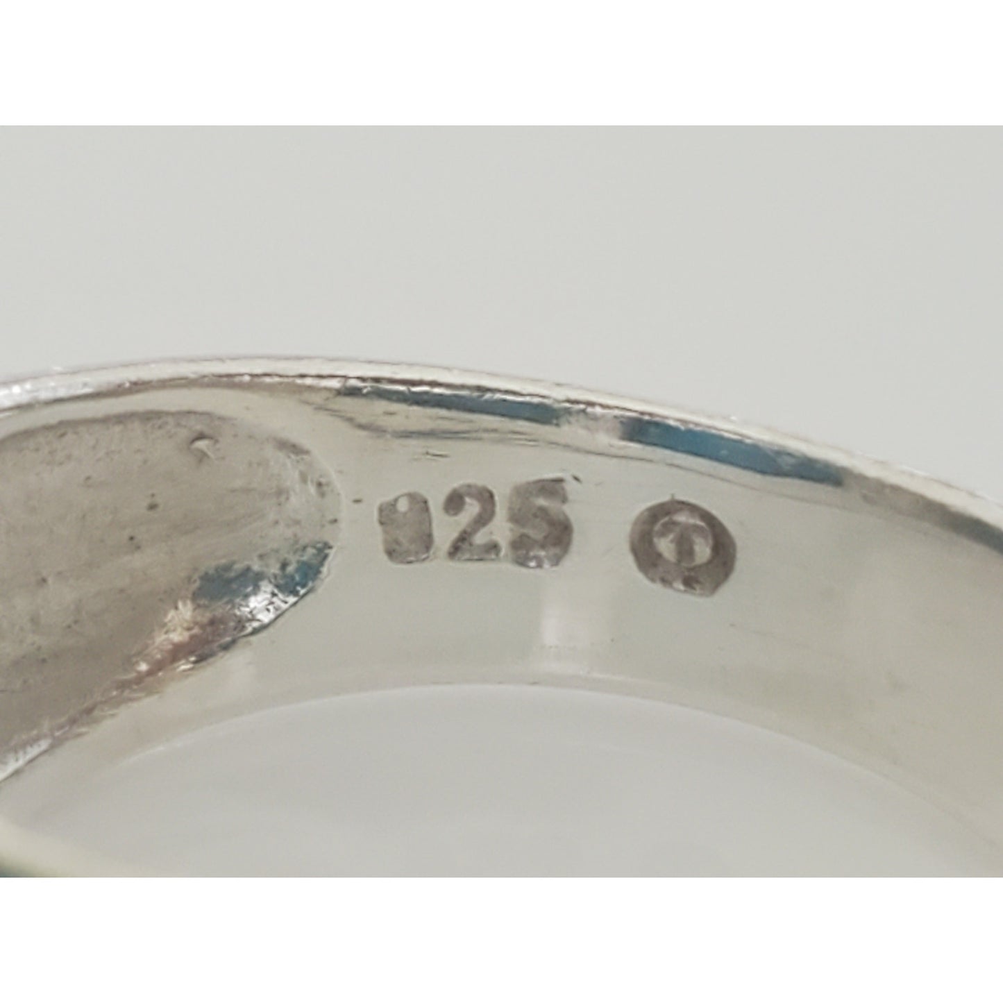 Faceted Turquoise Sterling Silver Ring Band