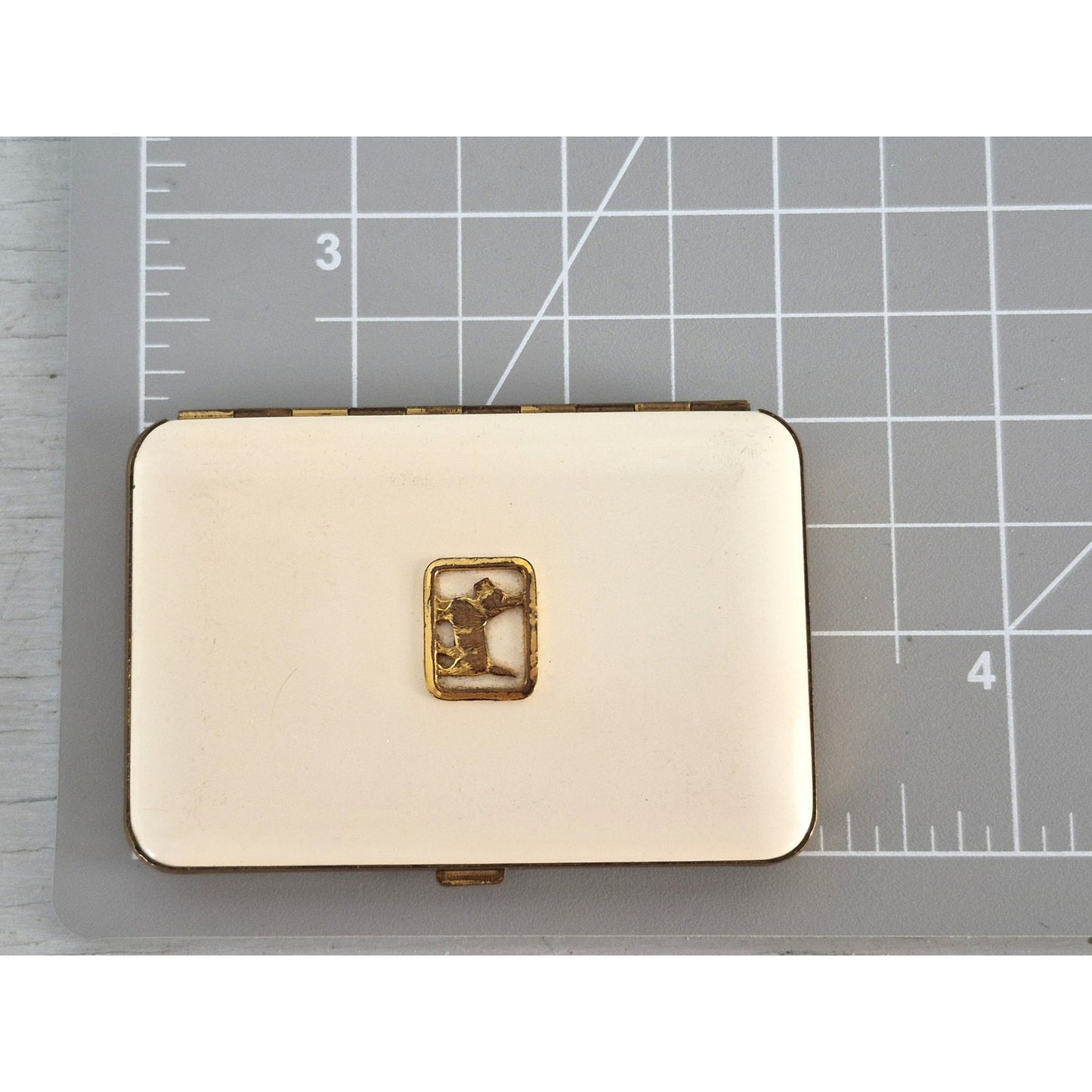 Vintage Rare Foster Designer Cream Terrier Compact