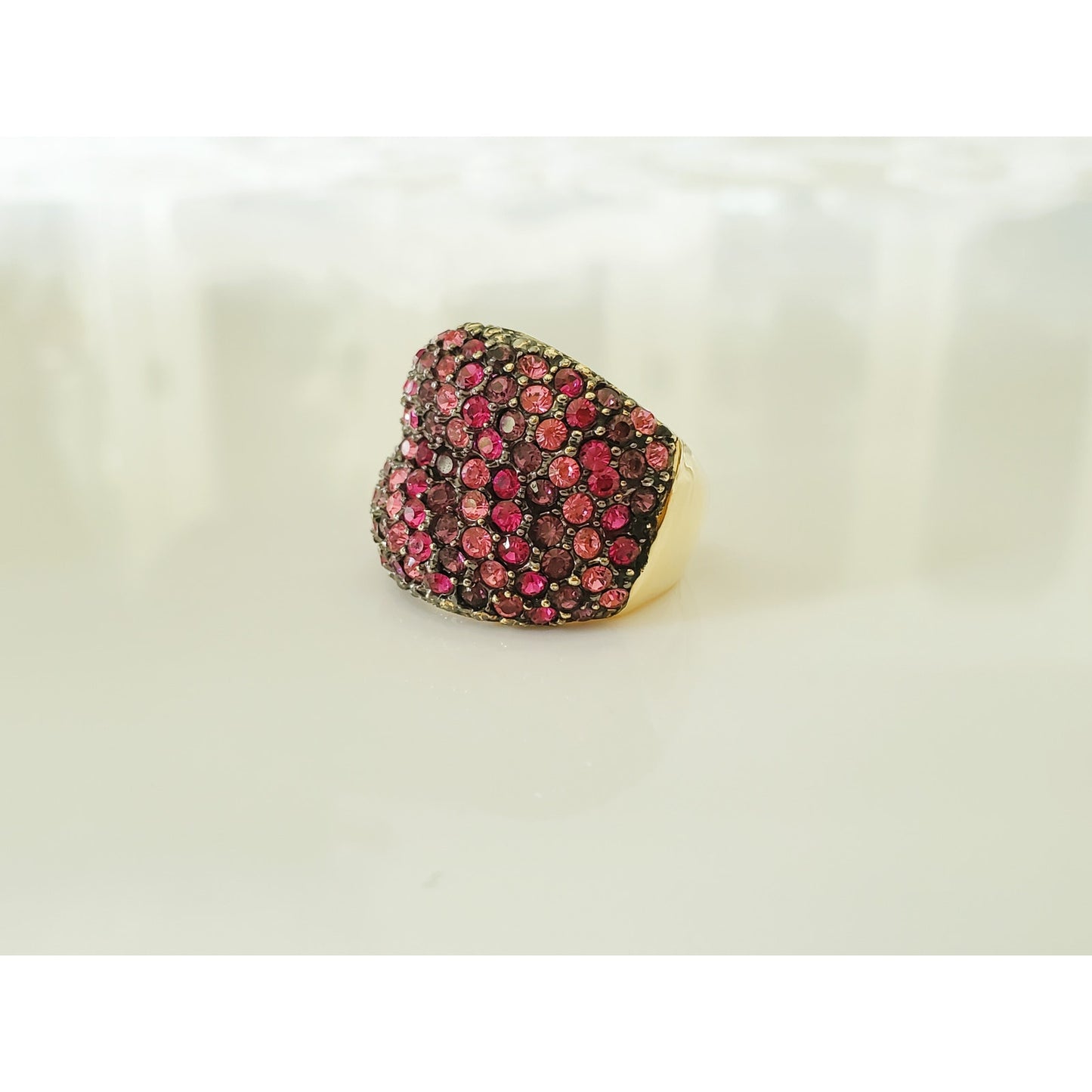 Vintage Lot of 2 Rhinestone Costume Rings