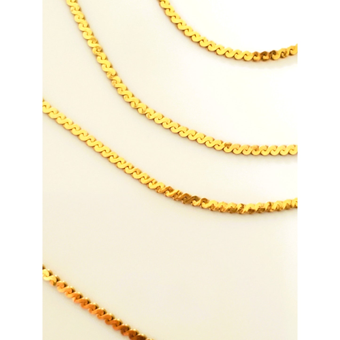 14K Italian Gold S-Link Chain Necklace