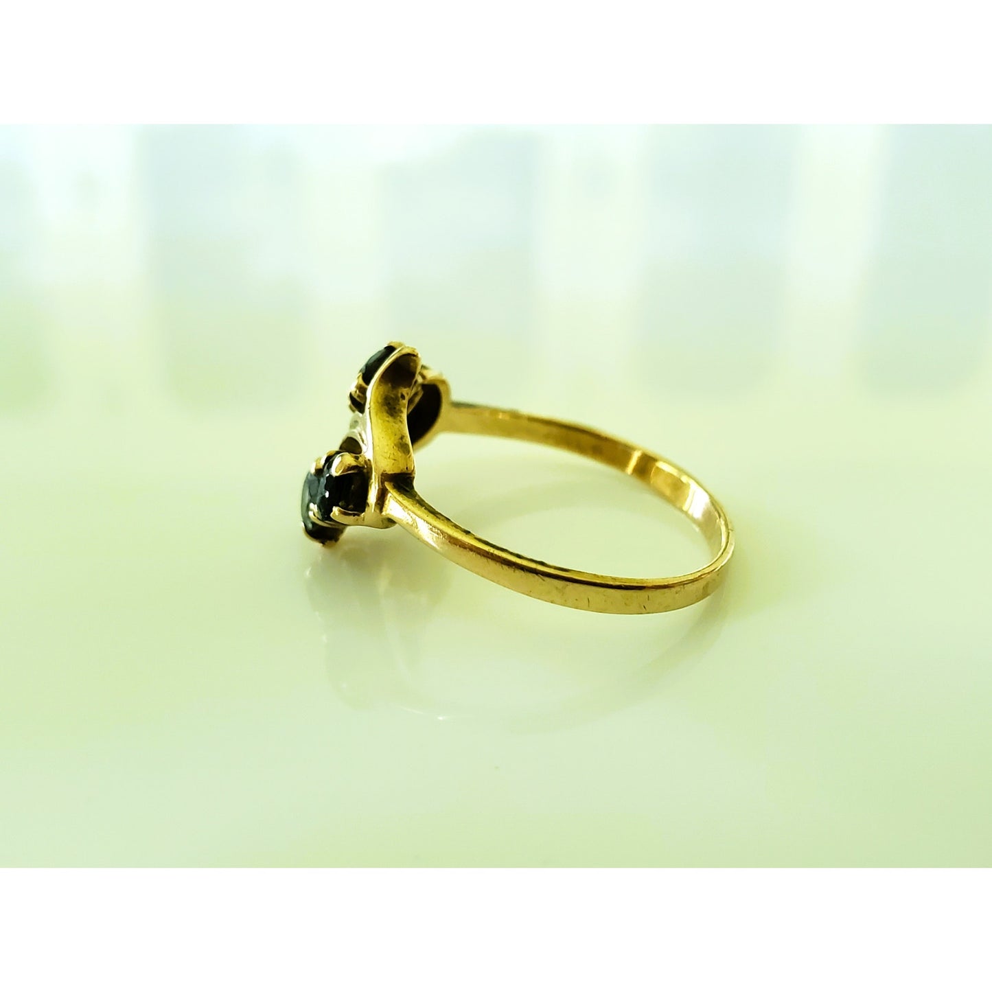 Vintage 10K Gold Multi Gem Ring