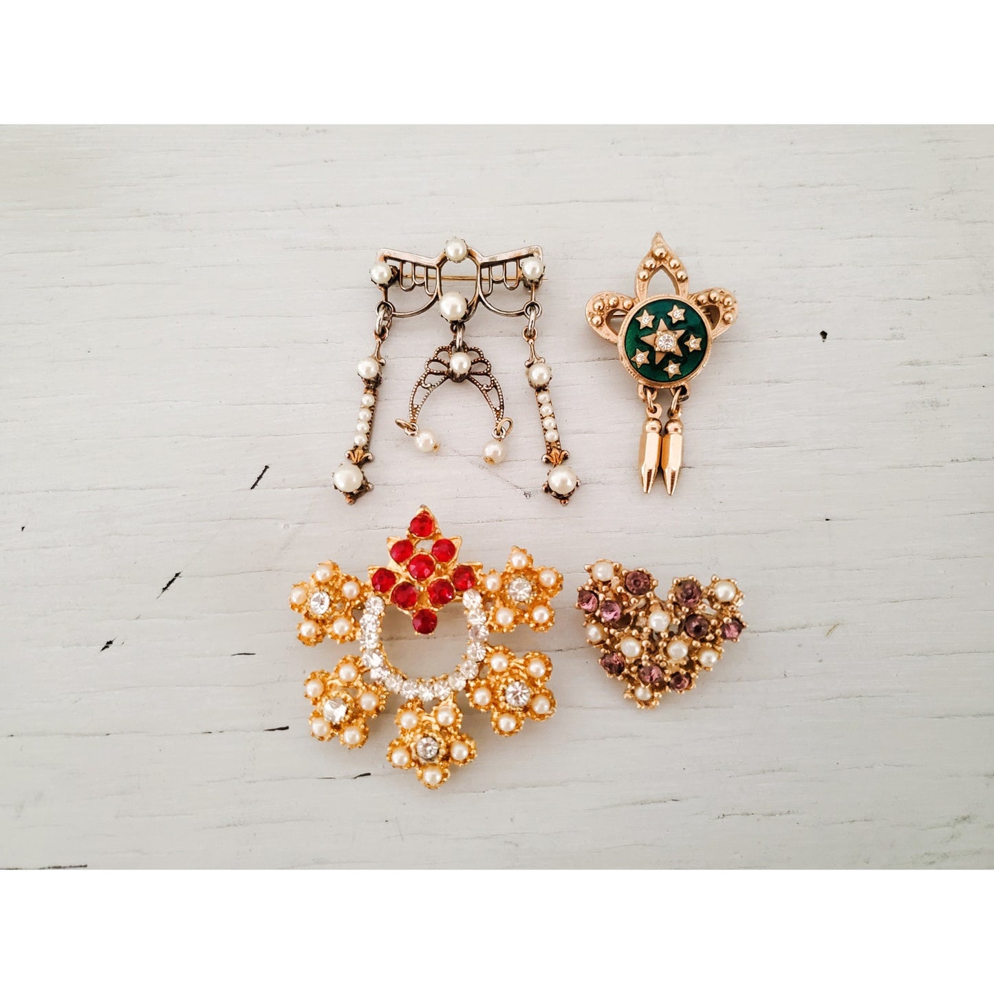 Lot of Antique Vintage Brooches