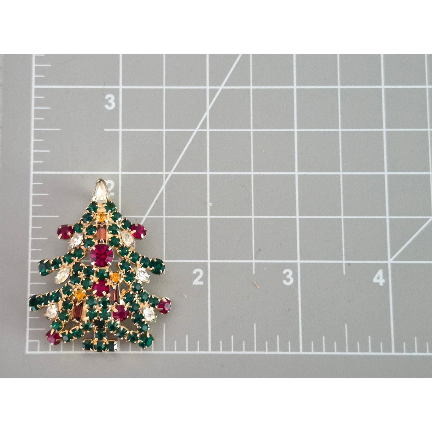 Vintage Christmas Tree Brooch