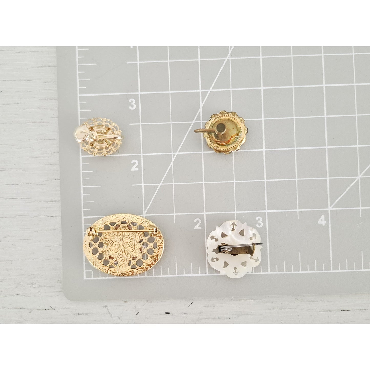 Vintage Earrings and Brooch Jewelry Lot