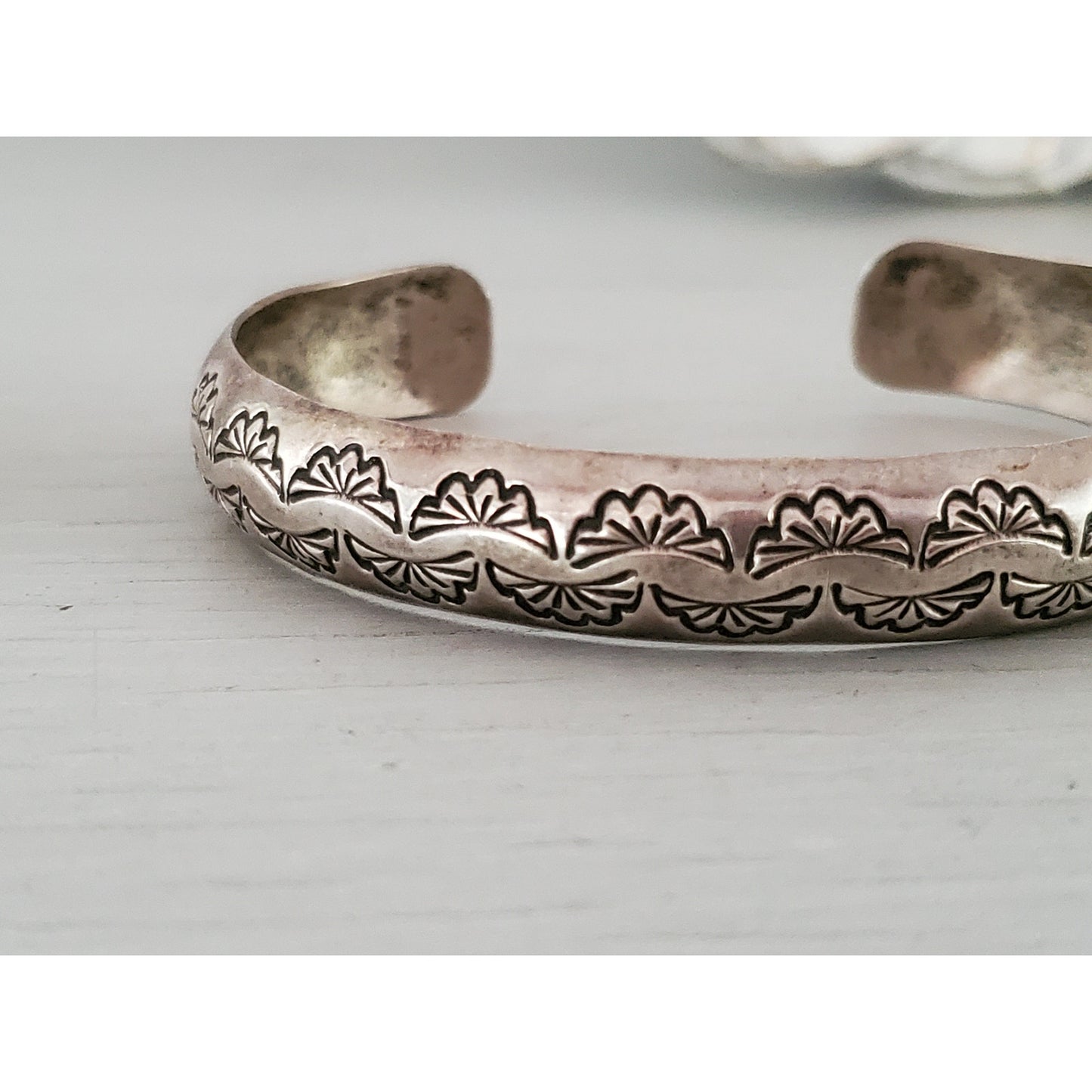Vintage Navajo Sterling Silver Cuff Bracelet