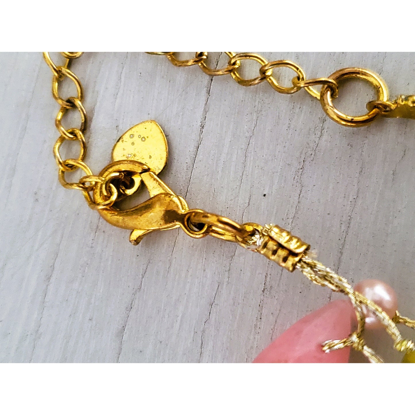 Lot of Two Pink Tone Necklaces