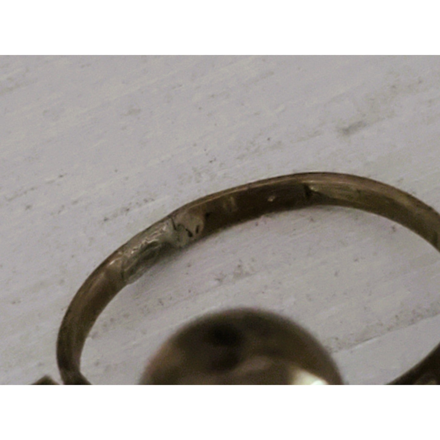 Vintage Sterling Silver Eagle Mark Turquoise Ring