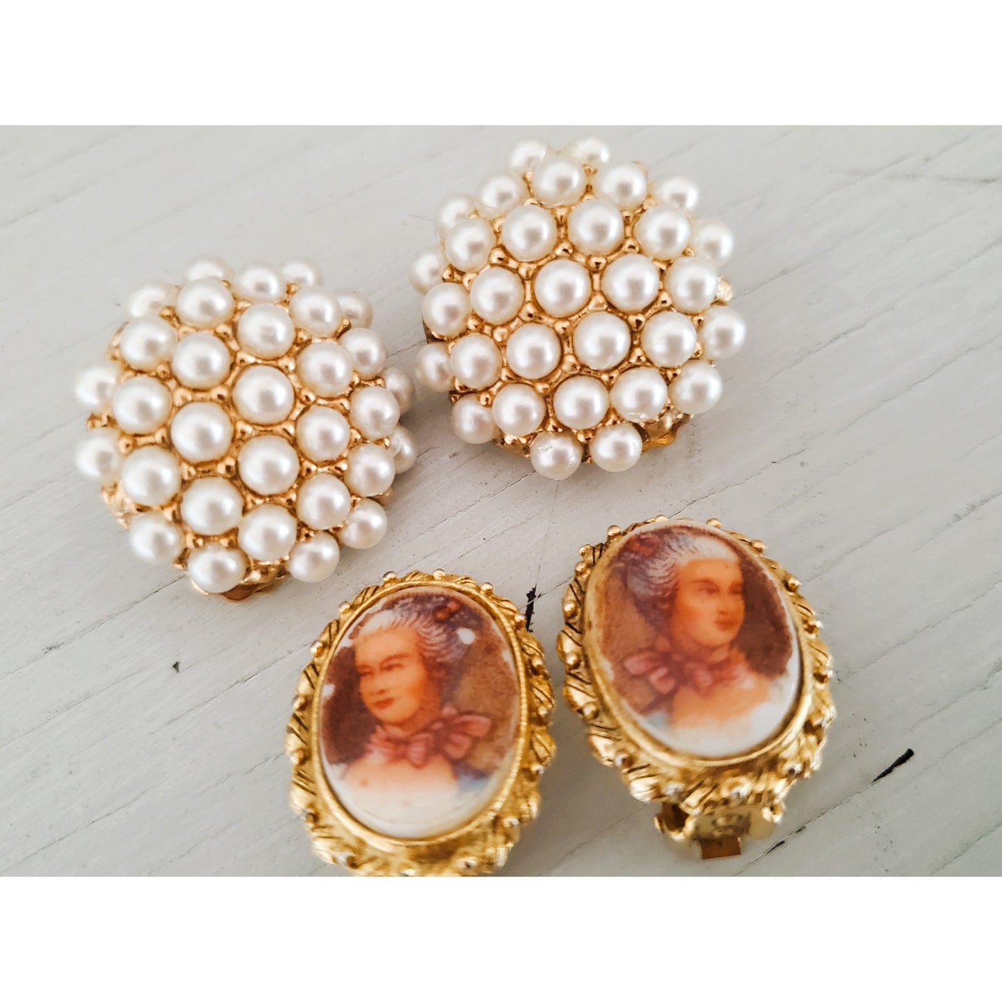 Lot of Classy Vintage Clip On Earrings